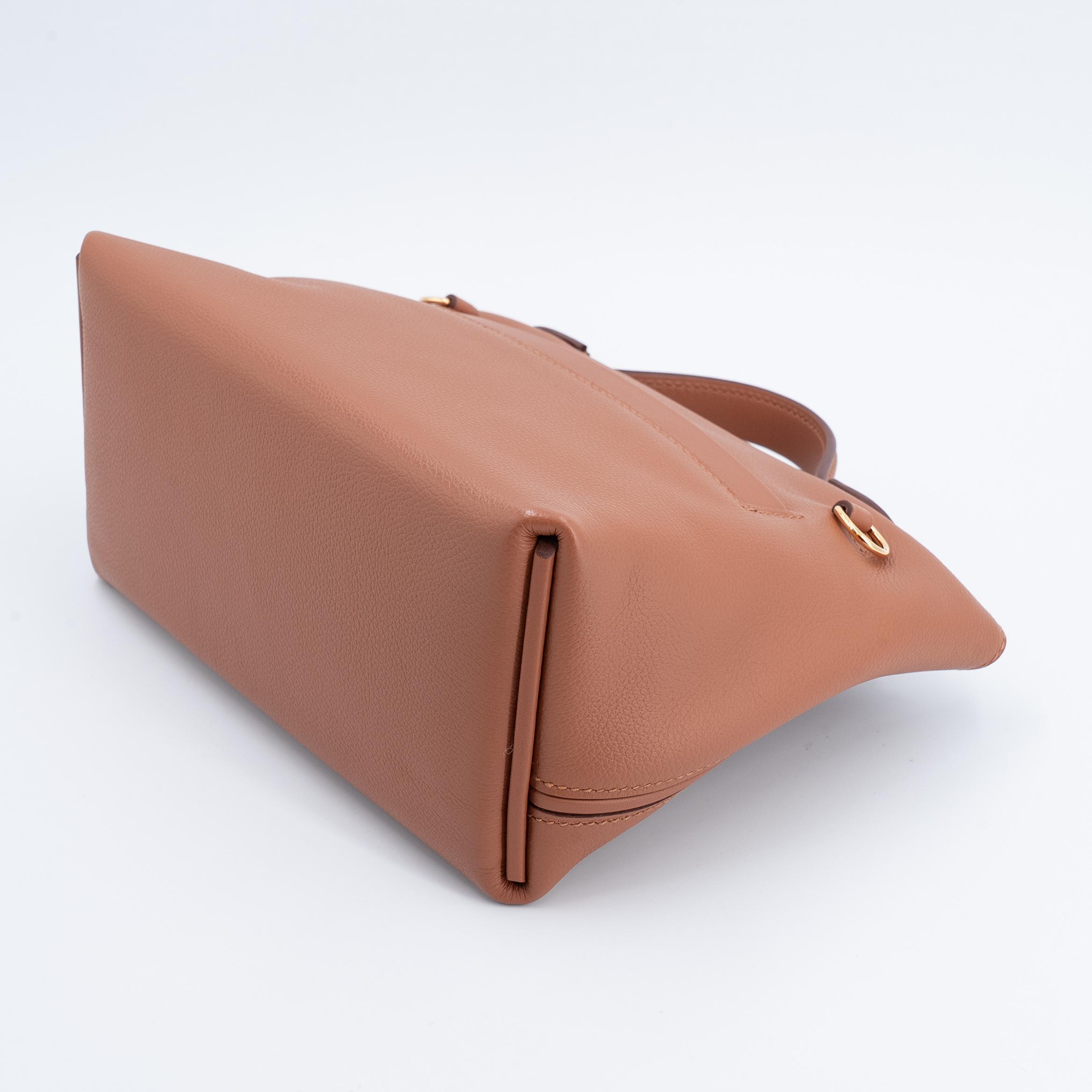 Excellent ( Rank SA ) HERMÈS 24/24 - 21 mini Gold (37) Evercolor Swift Gold hardware Z (2021) - 6