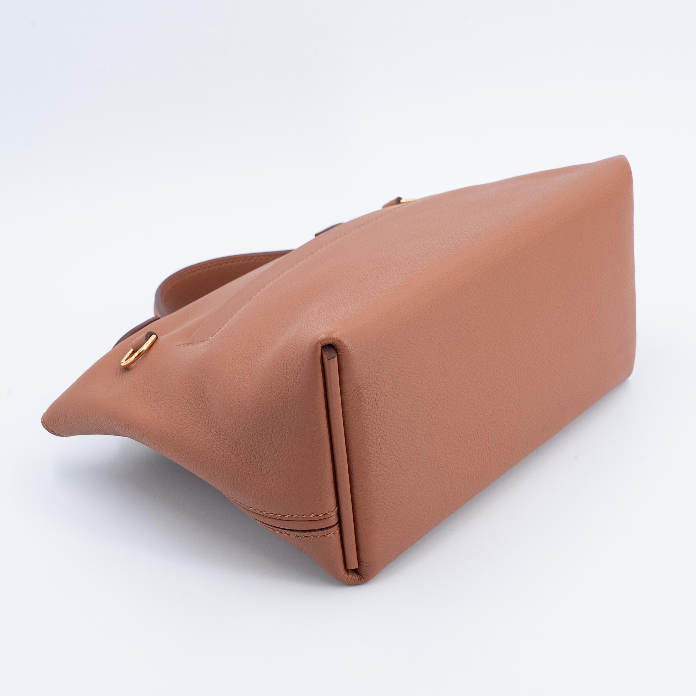 Excellent ( Rank SA ) HERMÈS 24/24 - 21 mini Gold (37) Evercolor Swift Gold hardware Z (2021) - 7