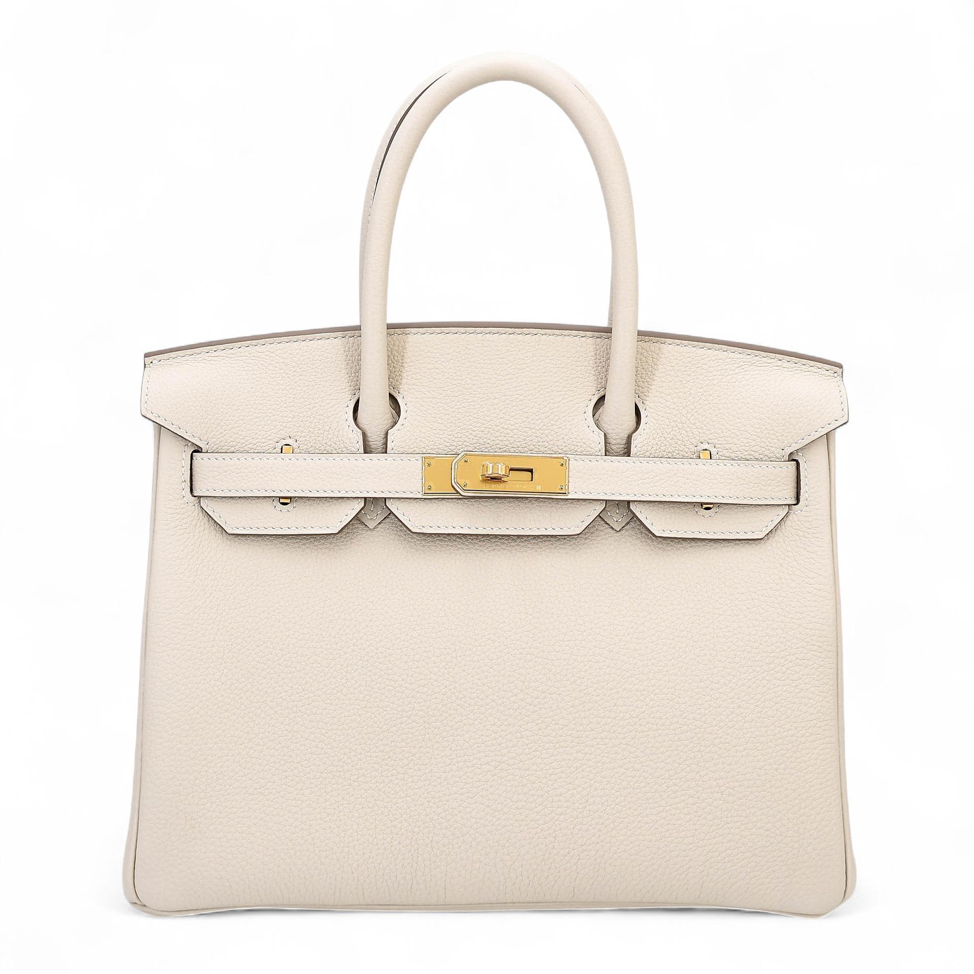 Brand New ( Rank N ) HERMÈS Birkin 30 Craie (10) Togo Gold hardware K (2025) - 1