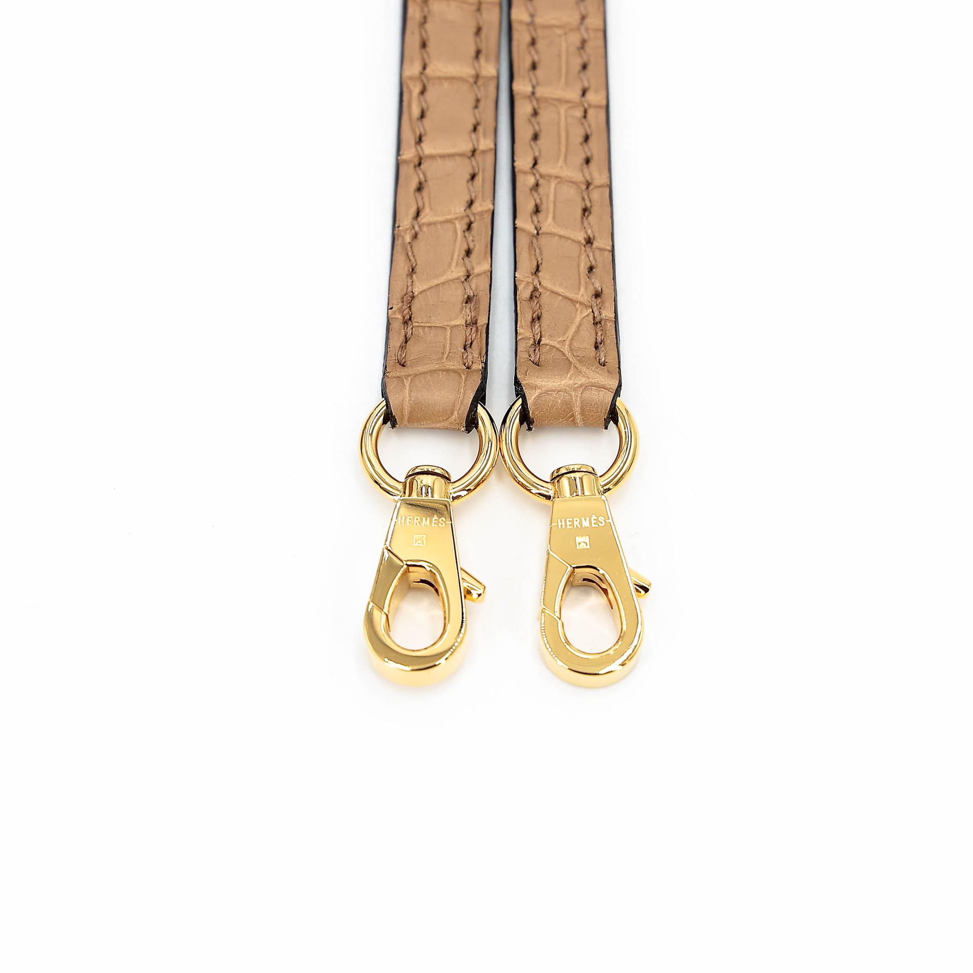 ランク SA HERMÈS エルメス ミニケリー2 チャイ(0M) クロコダイル アリゲーター マット ゴールド金具 B刻印 (2023) - 19