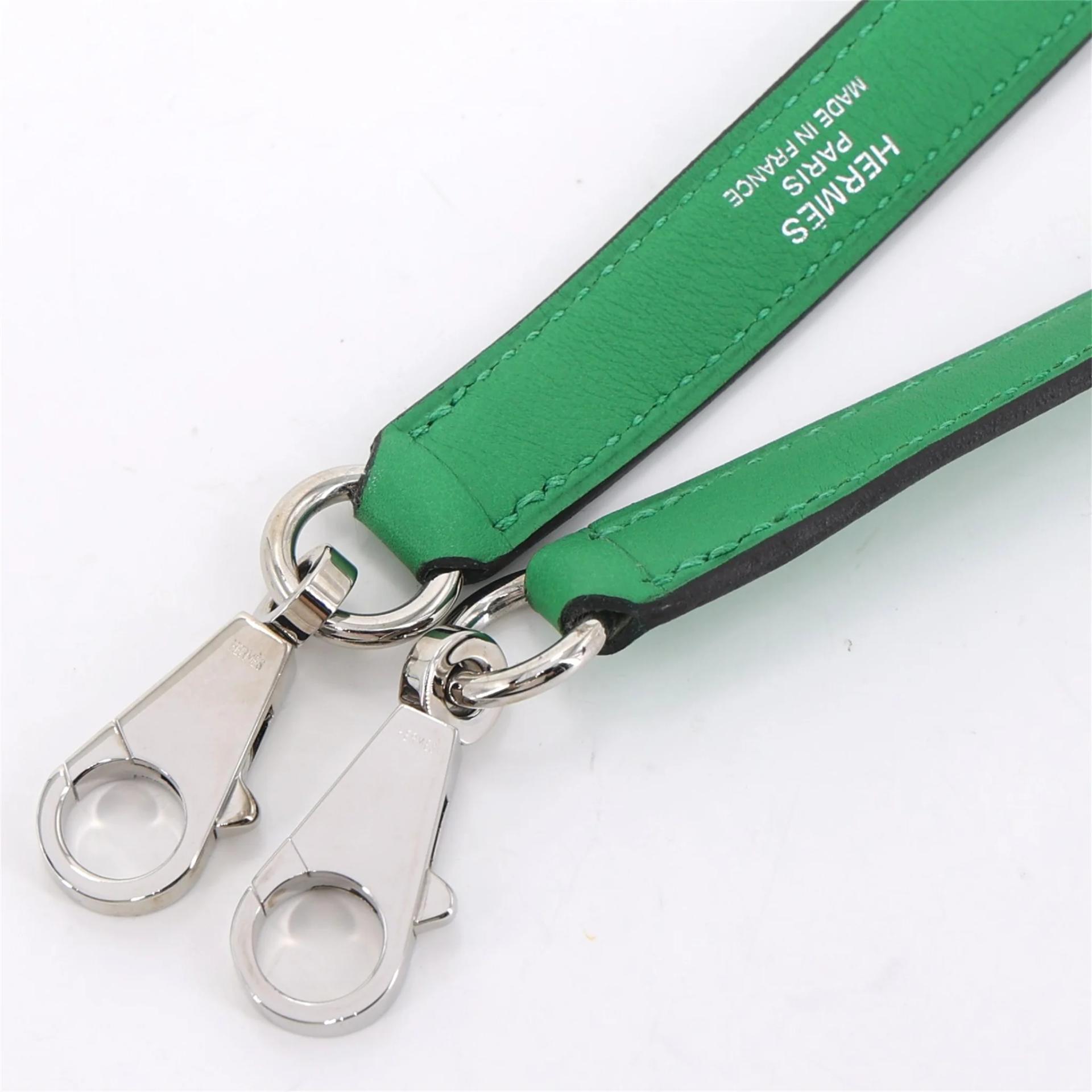 Very Good ( Rank A) HERMÈS Kelly Ghillies 32 Bamboo (1K) Togo Swift Palladium hardware R (2014) - 19