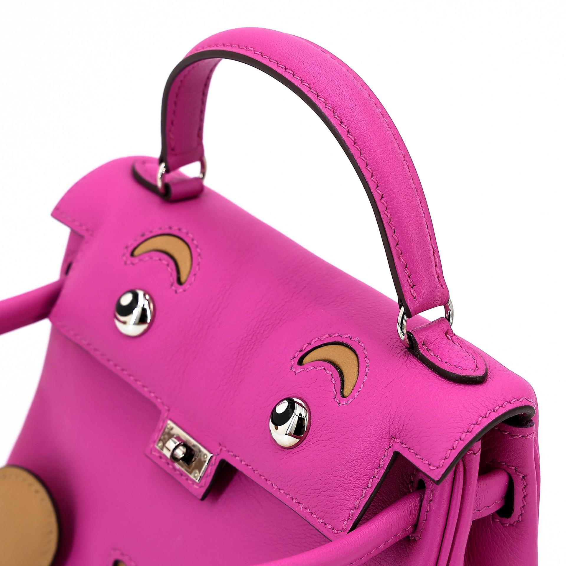 Unused ( Rank NS ) HERMÈS Limited Edition Kelly Doll Magnolia (9I) Biscuit (4B) Swift Palladium hardware D (2019) - 4
