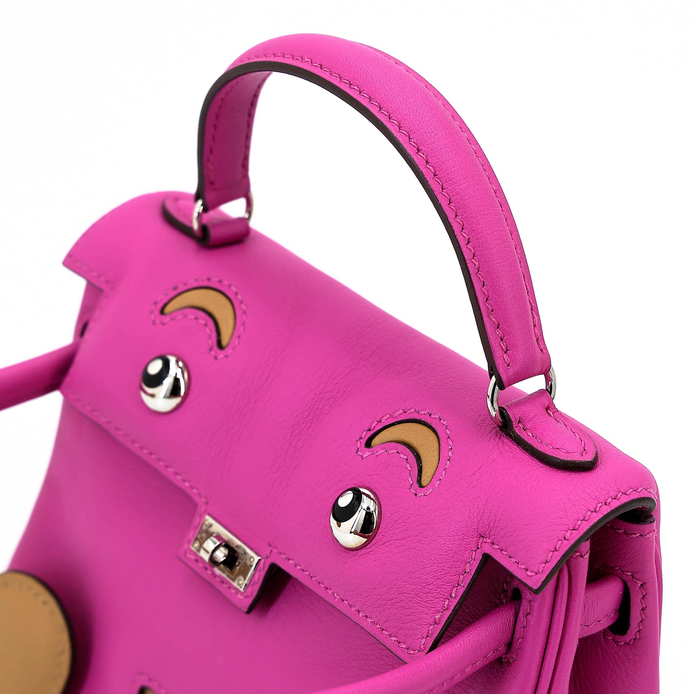 ランク NS 未使用品 HERMÈS エルメス 限定品 ケリードール マグノリア (9I) ビスキュイ (4B) スイフト シルバー金具 D刻印 (2019) - 4