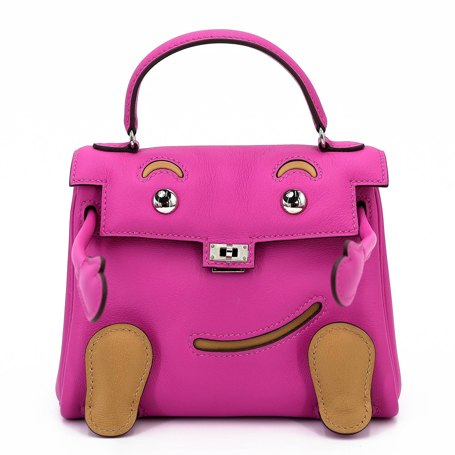 Unused ( Rank NS ) HERMÈS Limited Edition Kelly Doll Magnolia (9I) Biscuit (4B) Swift Palladium hardware D (2019) - 1
