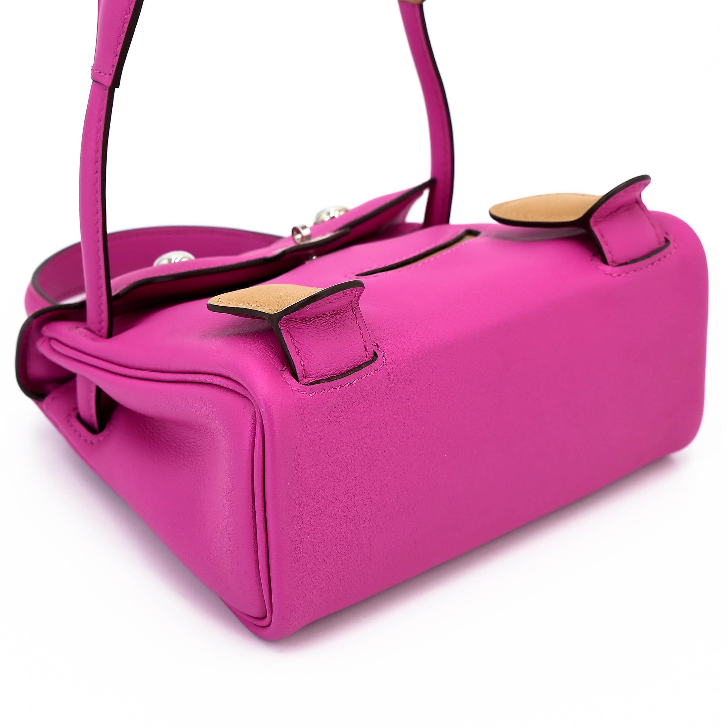 ランク NS 未使用品 HERMÈS エルメス 限定品 ケリードール マグノリア (9I) ビスキュイ (4B) スイフト シルバー金具 D刻印 (2019) - 6