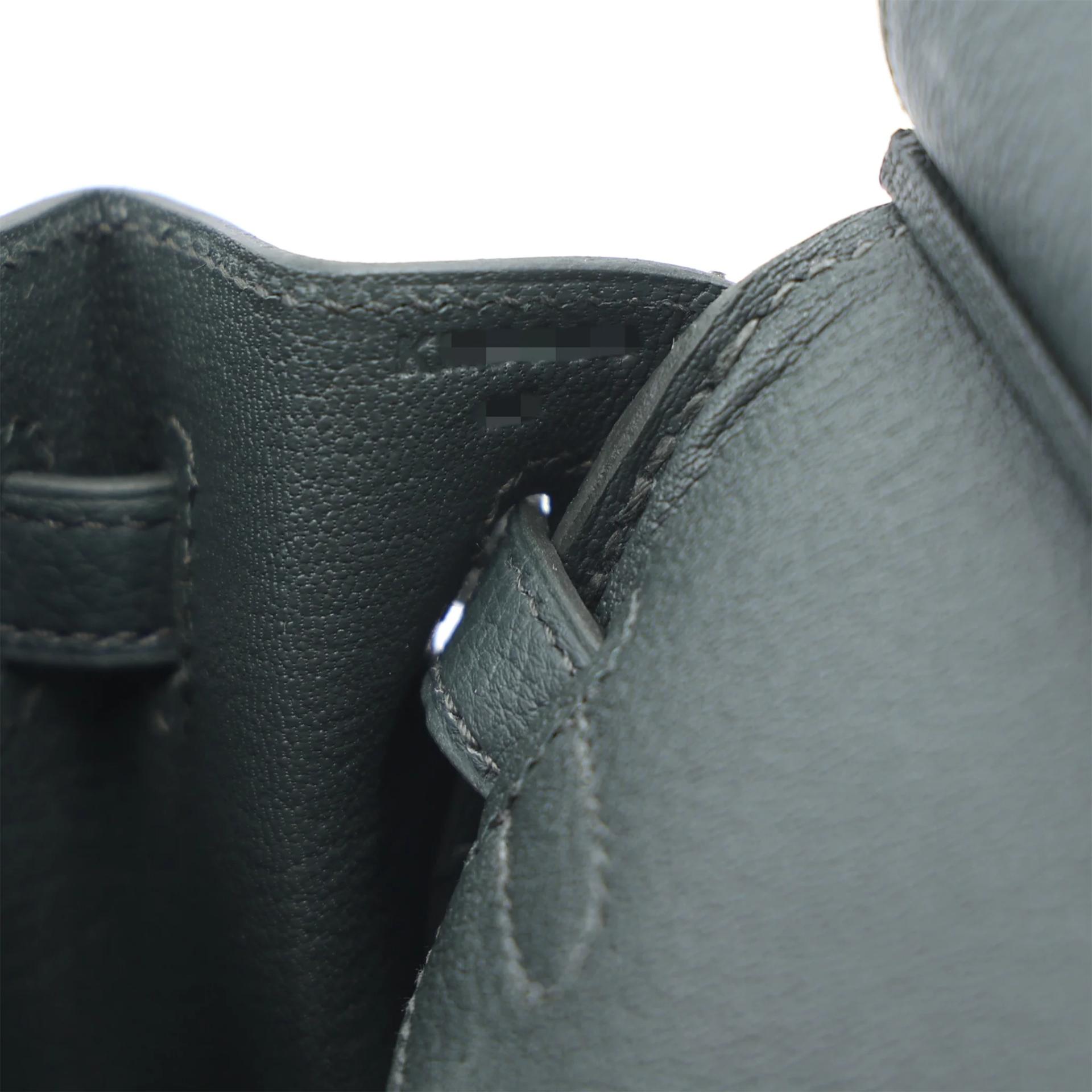 Brand New ( Rank N ) HERMÈS Birkin 25 Vert Mangrove (Q0) Togo Permabrass hardware K (2025) - 14