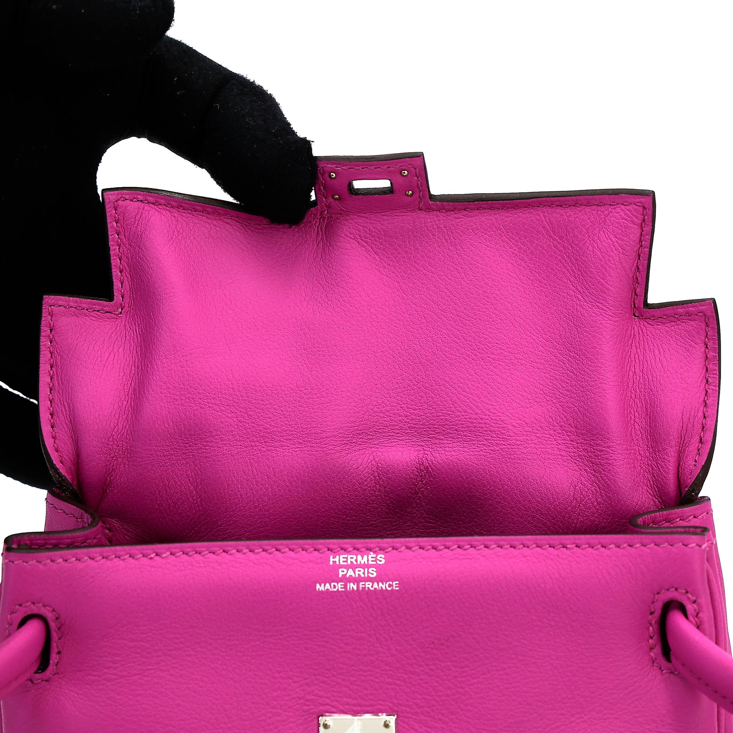 ランク NS 未使用品 HERMÈS エルメス 限定品 ケリードール マグノリア (9I) ビスキュイ (4B) スイフト シルバー金具 D刻印 (2019) - 19