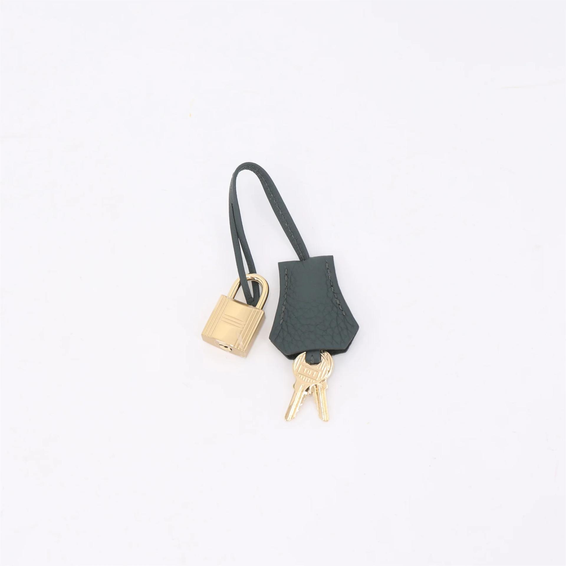 Brand New ( Rank N ) HERMÈS Birkin 25 Vert Mangrove (Q0) Togo Permabrass hardware K (2025) - 15