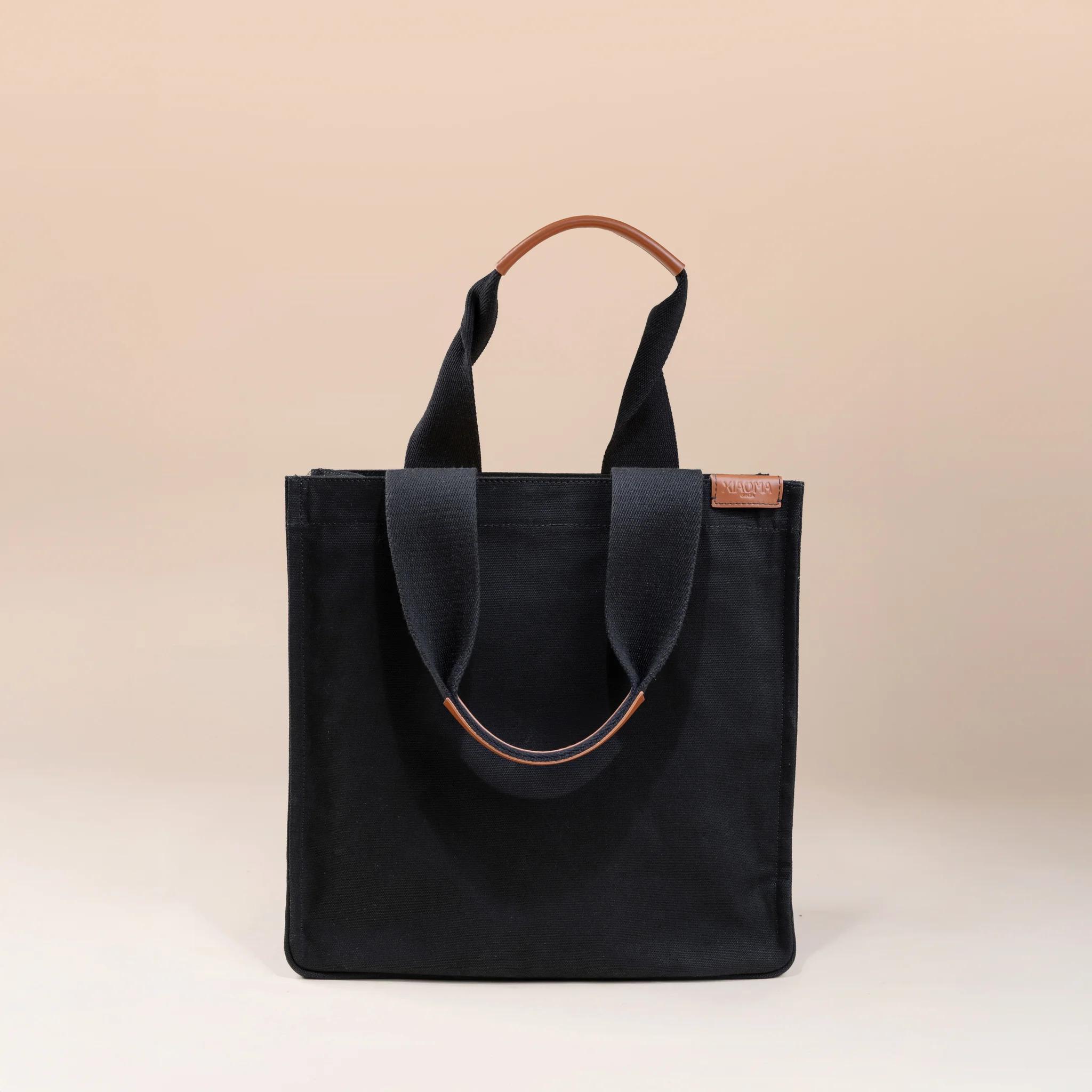 Brand New ( Rank N ) XIAOMA Travel Delight M Shopper Tote Black Canvas - 1