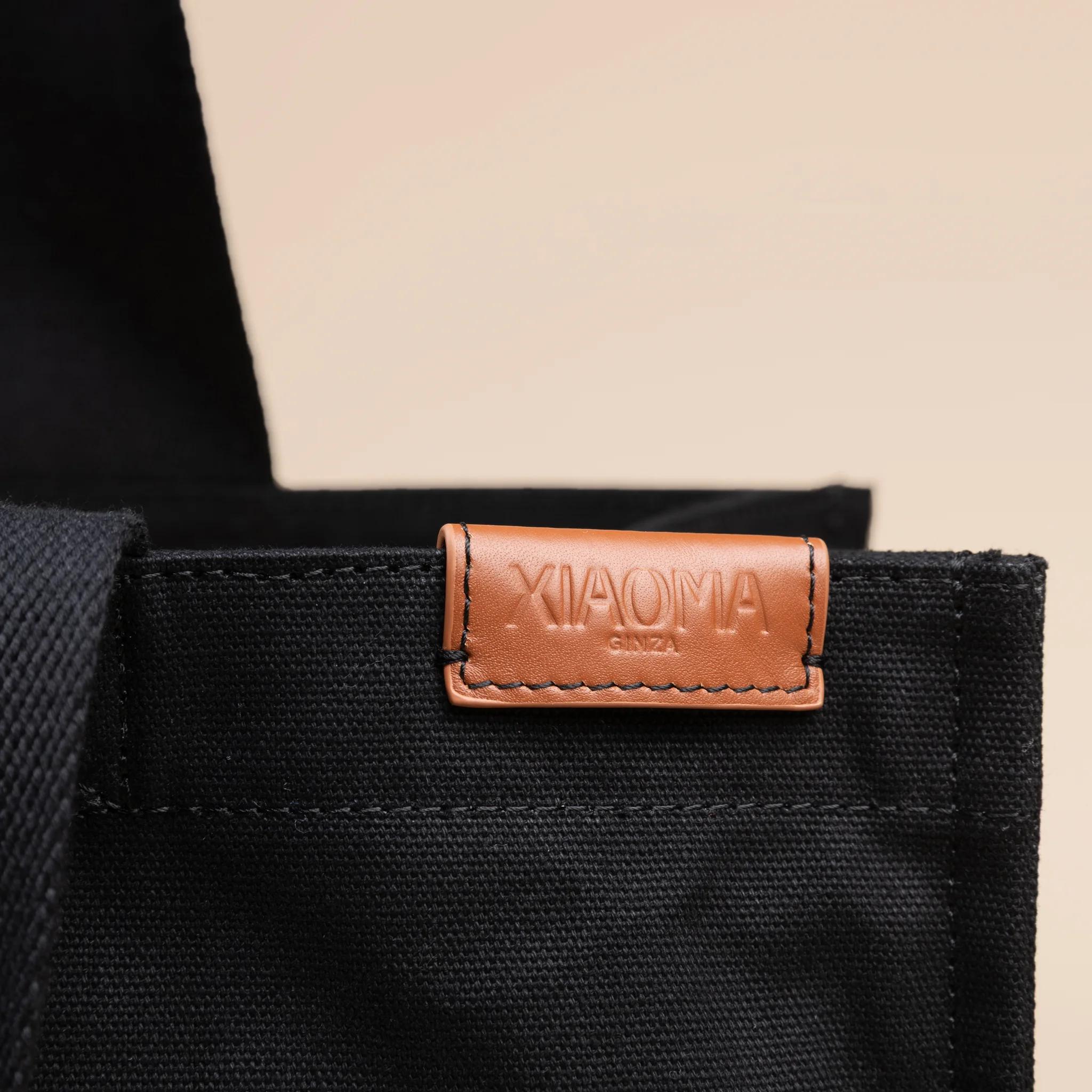 Brand New ( Rank N ) XIAOMA Travel Delight L Shopper Tote Black Canvas - 3