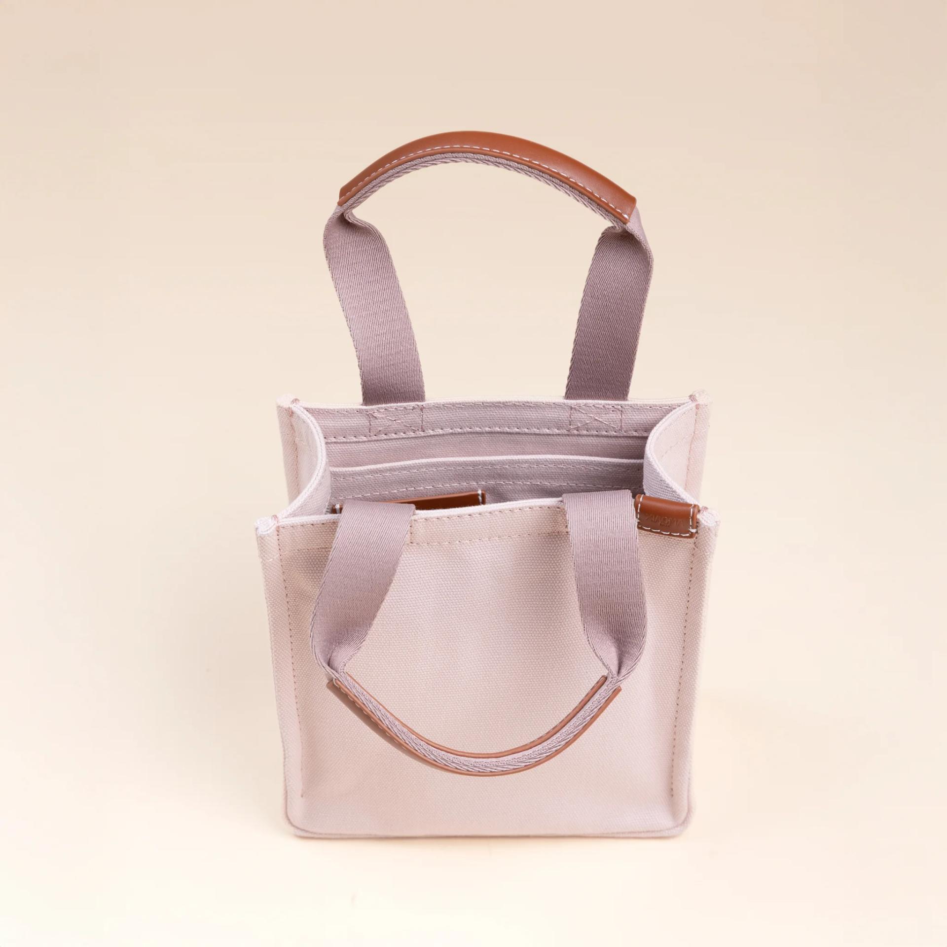 Brand New ( Rank N ) XIAOMA Travel Delight Mini Shopper Tote Smokey Purple Canvas - 4