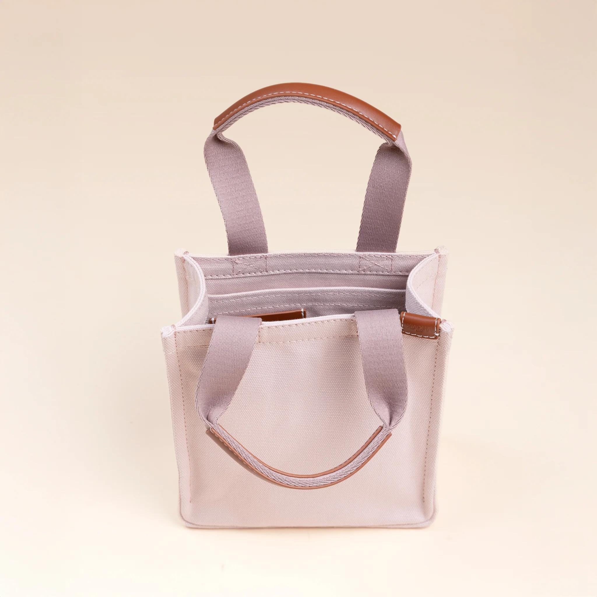 Brand New ( Rank N ) XIAOMA Travel Delight Mini Shopper Tote Smokey Purple Canvas - 4