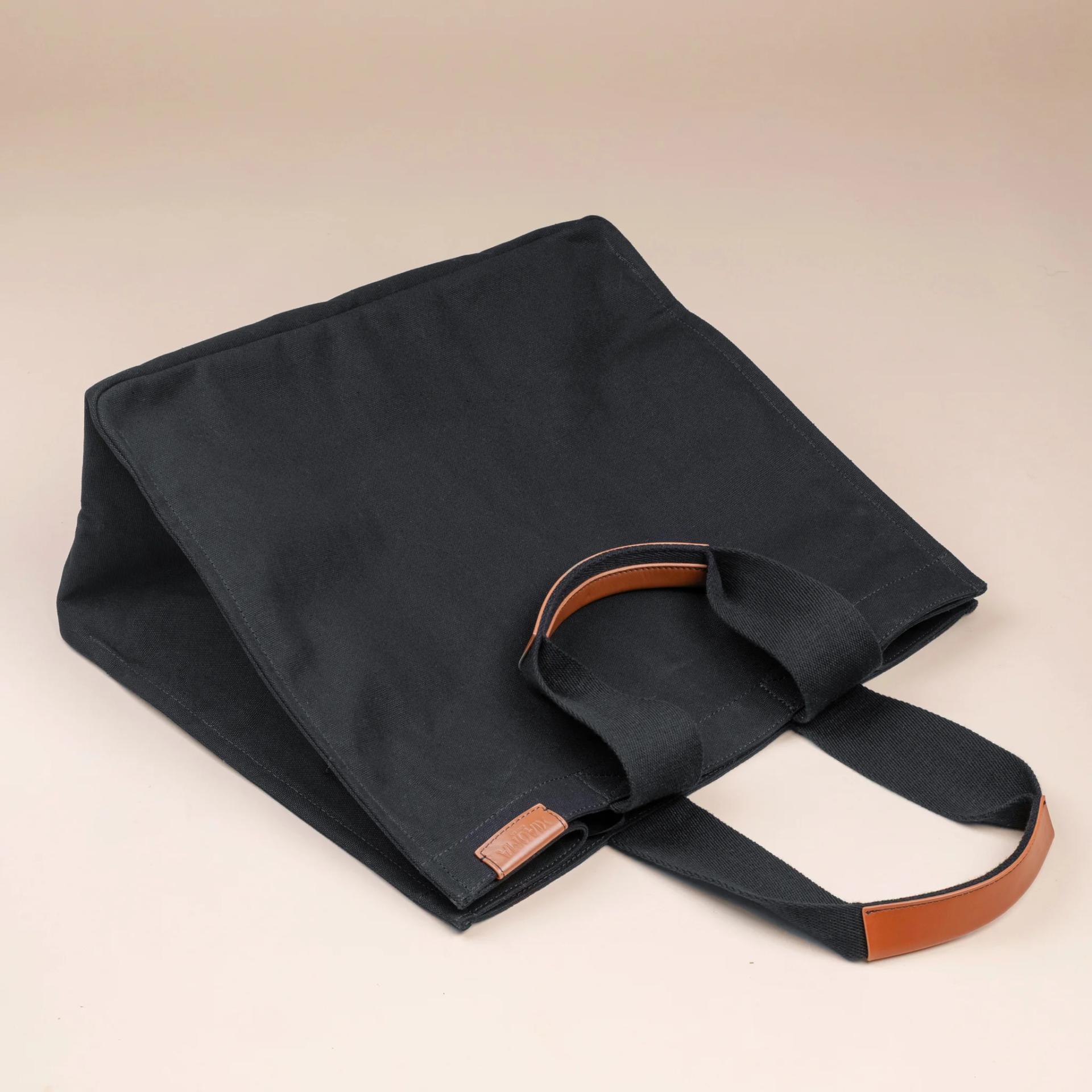 Brand New ( Rank N ) XIAOMA Travel Delight L Shopper Tote Black Canvas - 7