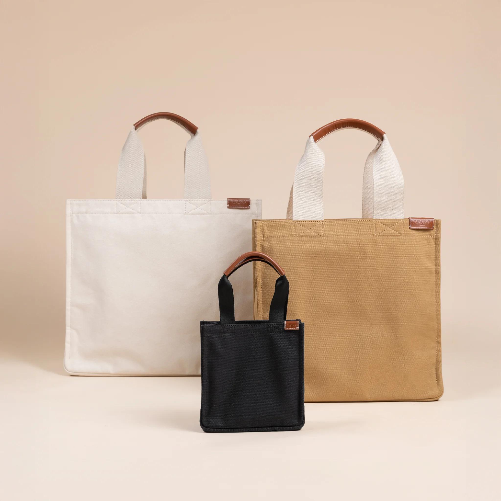 Brand New ( Rank N ) XIAOMA Travel Delight Mini Shopper Tote Smokey Purple Canvas - 8