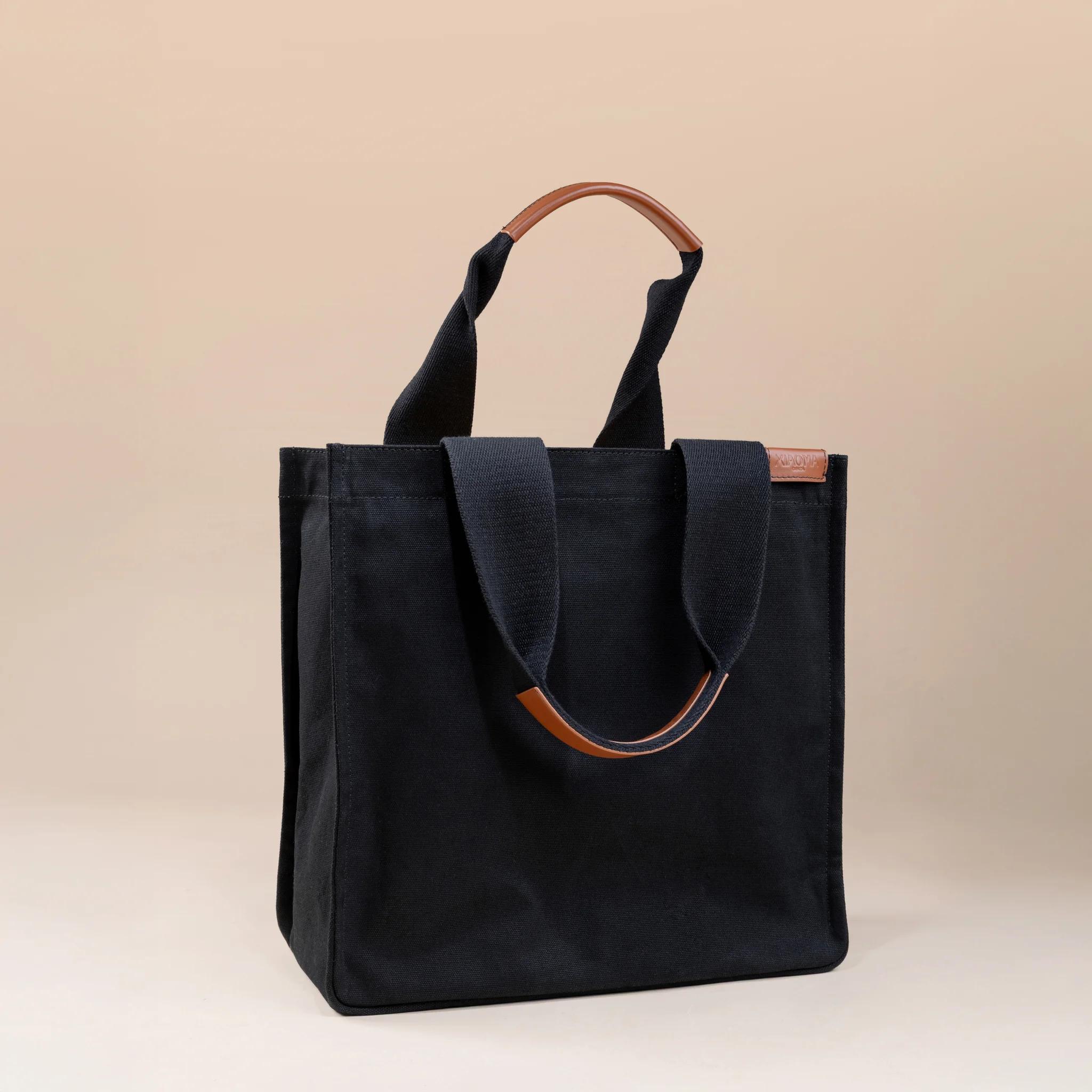 Brand New ( Rank N ) XIAOMA Travel Delight M Shopper Tote Black Canvas - 2