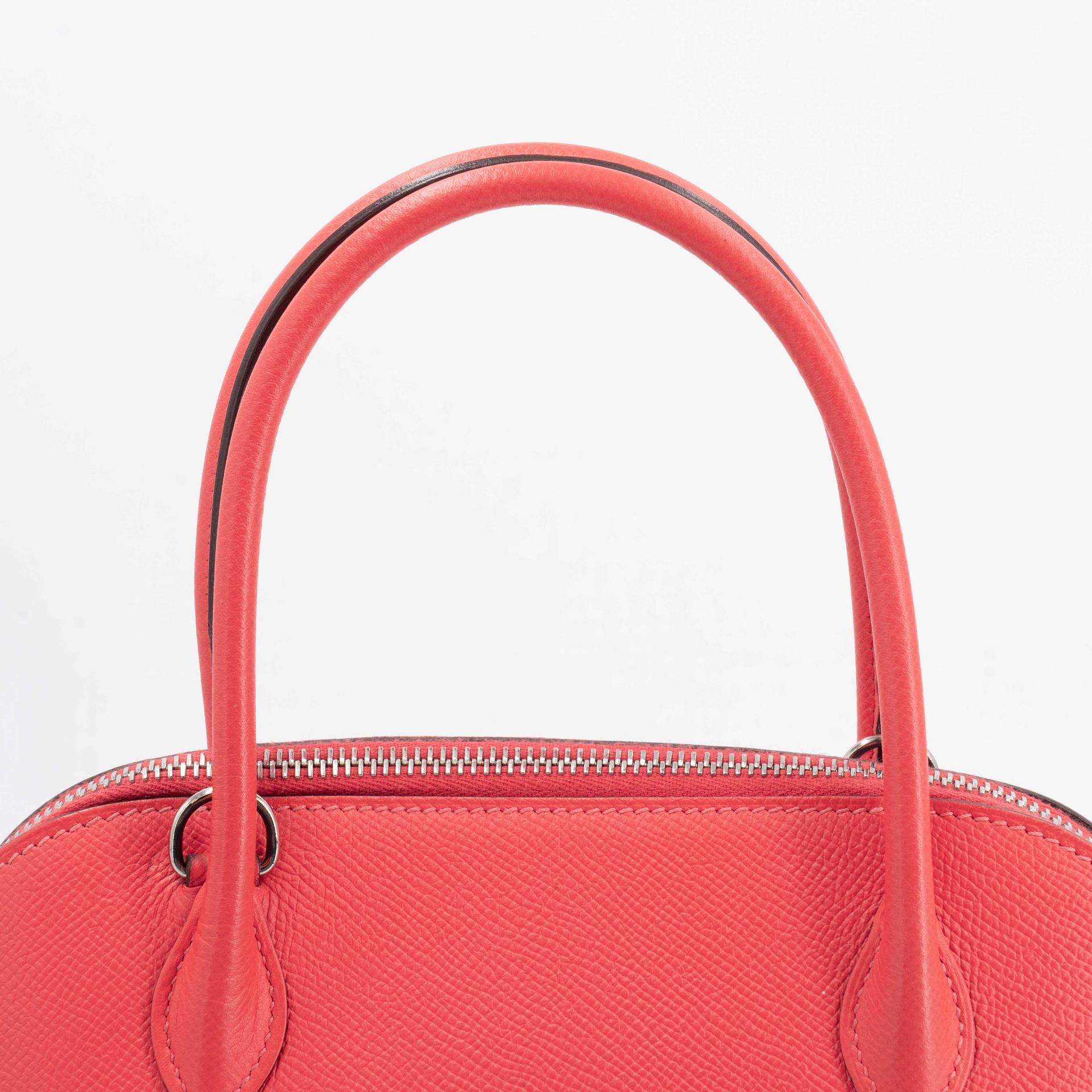 ランク AB HERMÈS エルメス ボリード27 ローズジャイプール (T5) エプソン シルバー金具 A刻印 (2017) - 15
