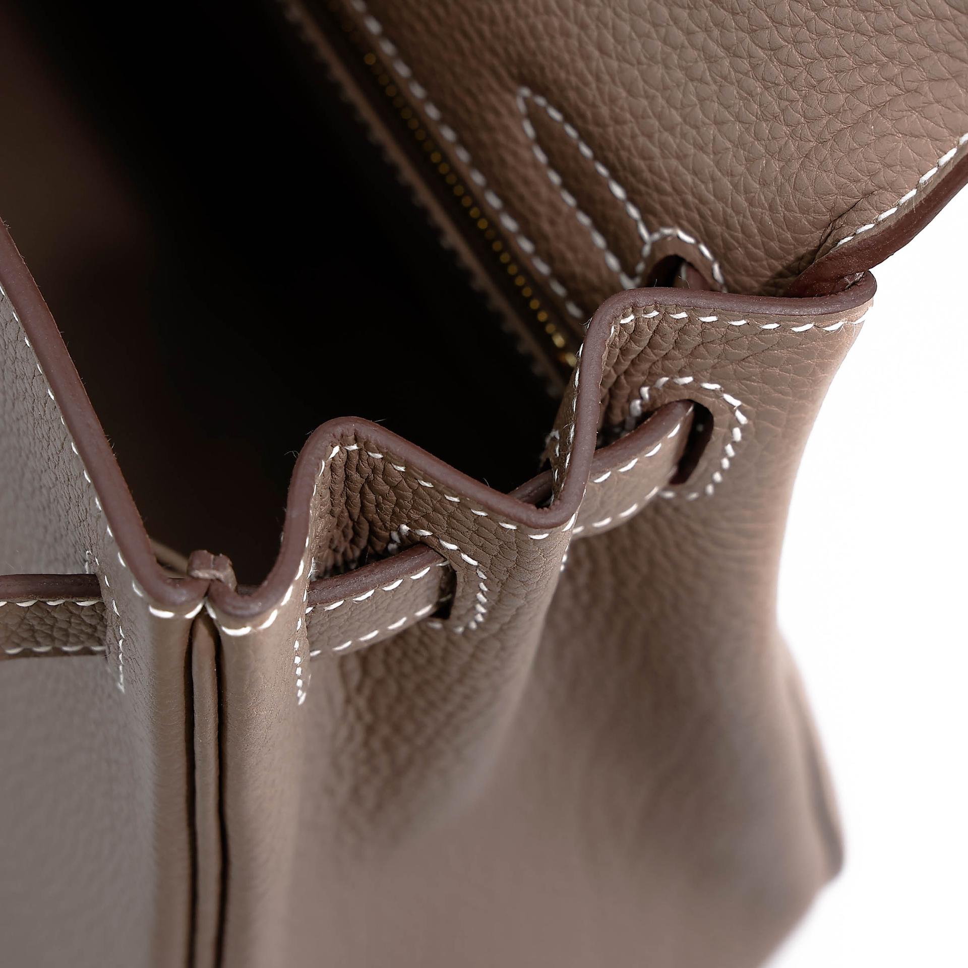 ランク N 新品 HERMÈS エルメス ケリー25 エトゥープ (18) トゴ ゴールド金具 K刻印 (2025) - 17