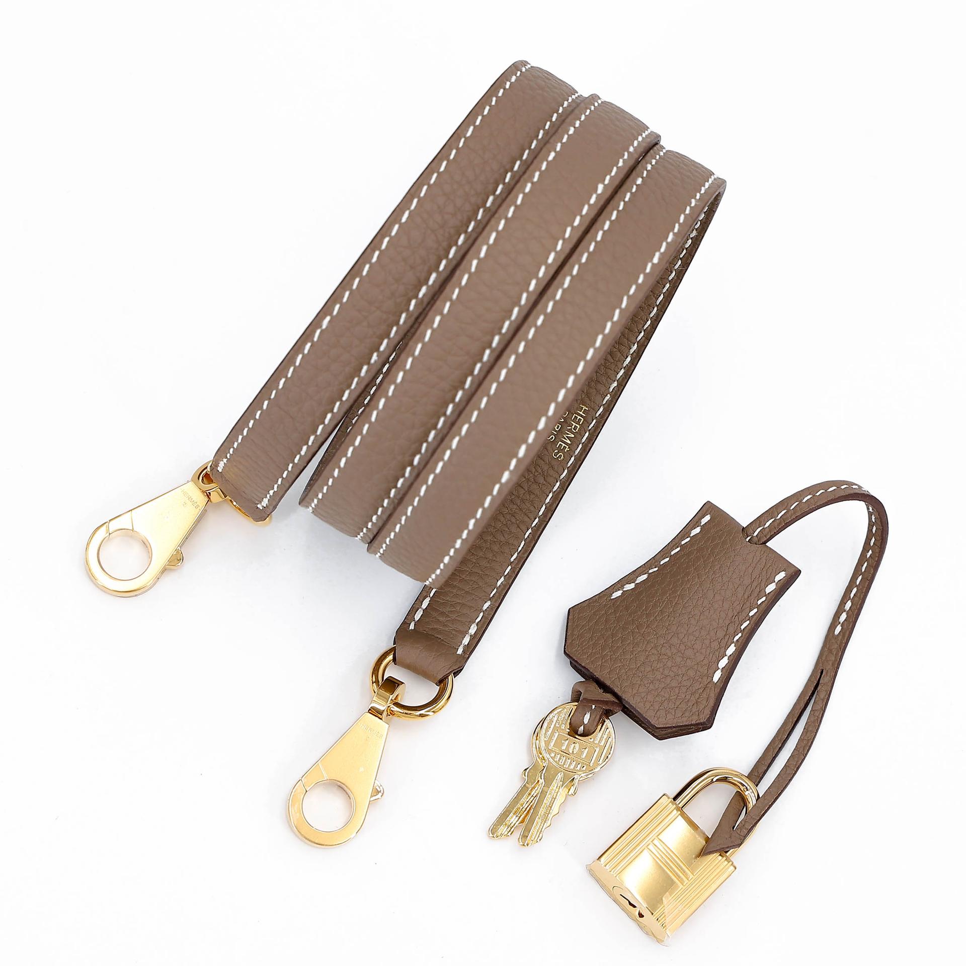 ランク N 新品 HERMÈS エルメス ケリー25 エトゥープ (18) トゴ ゴールド金具 K刻印 (2025) - 20
