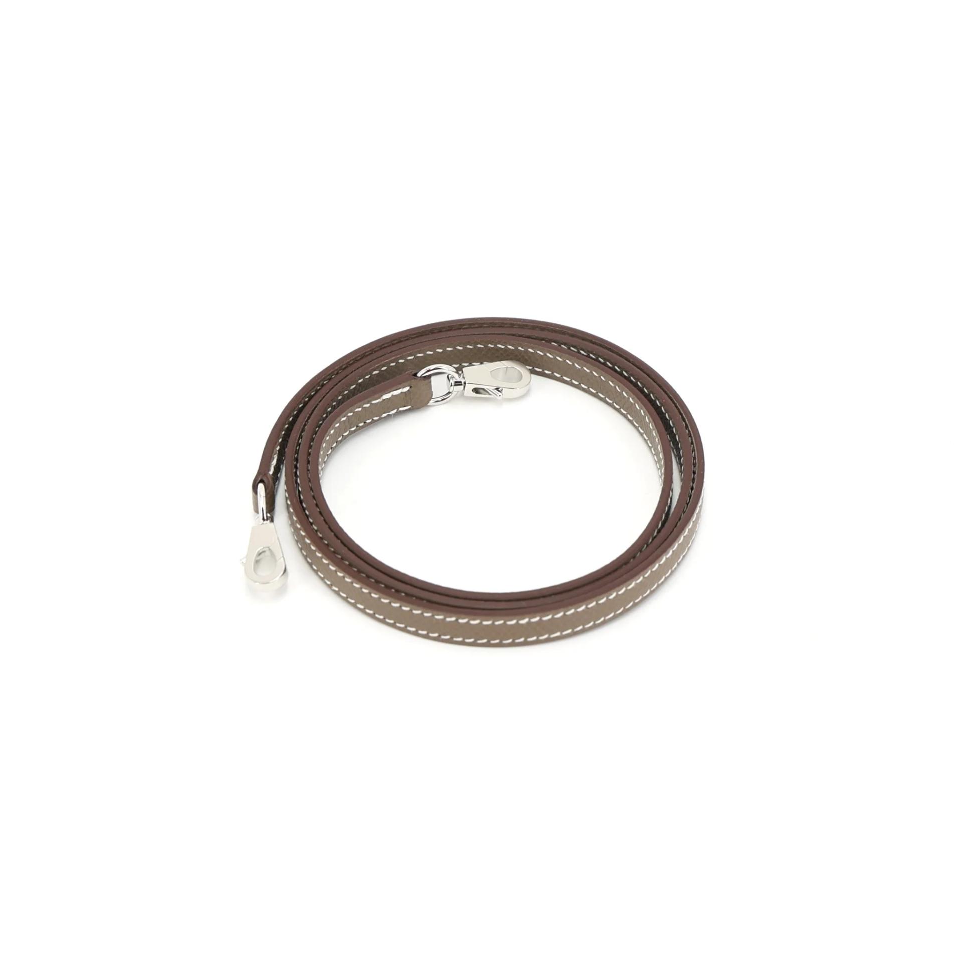 Brand New ( Rank N ) HERMÈS Mini Kelly II Etoupe (18) Epsom Palladium hardware W (2024) - 15