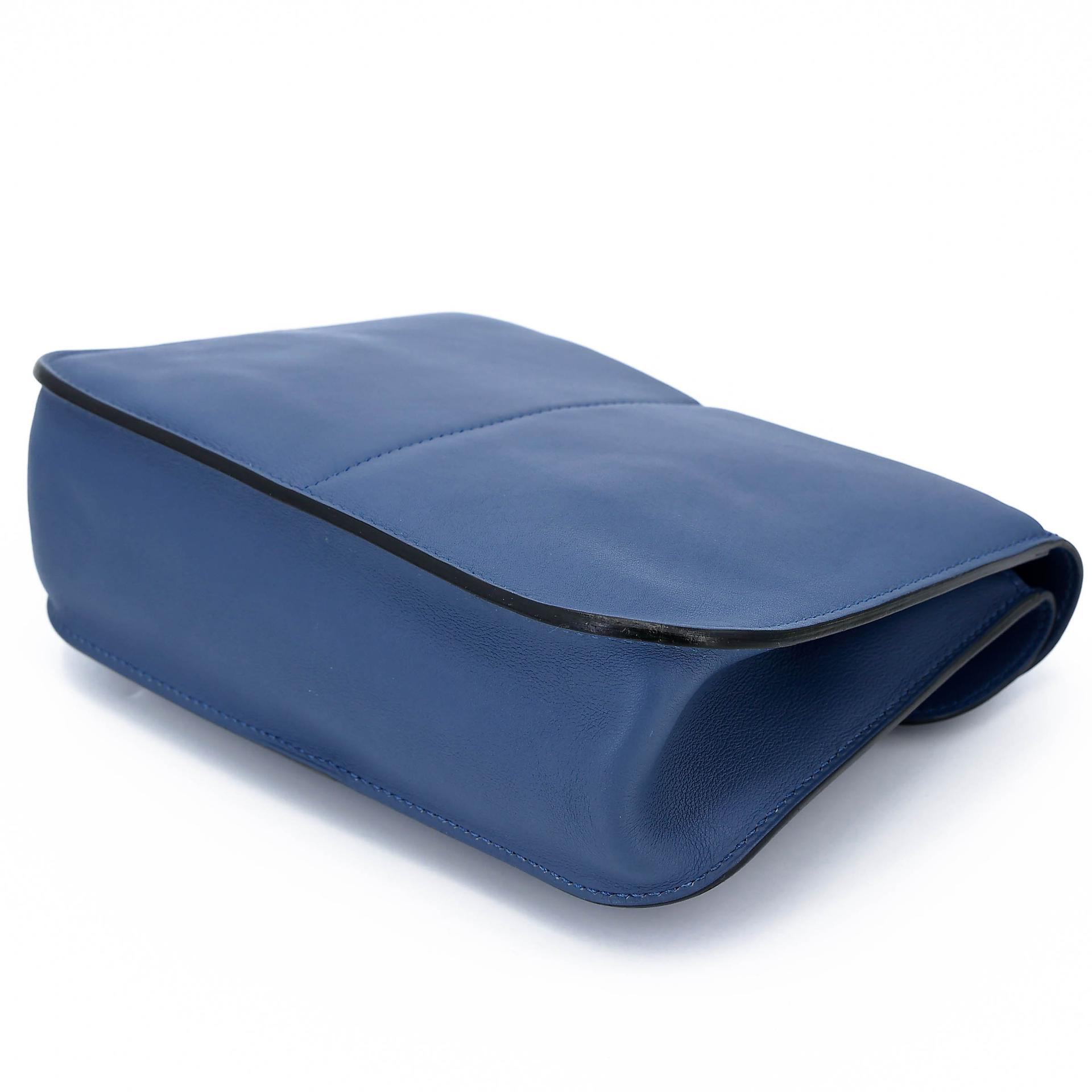 A美品 HERMÈS 爱马仕 Halzan Mini S4 深邃蓝 Deep Blue Swift牛皮 银扣 X刻 2016年 - 11