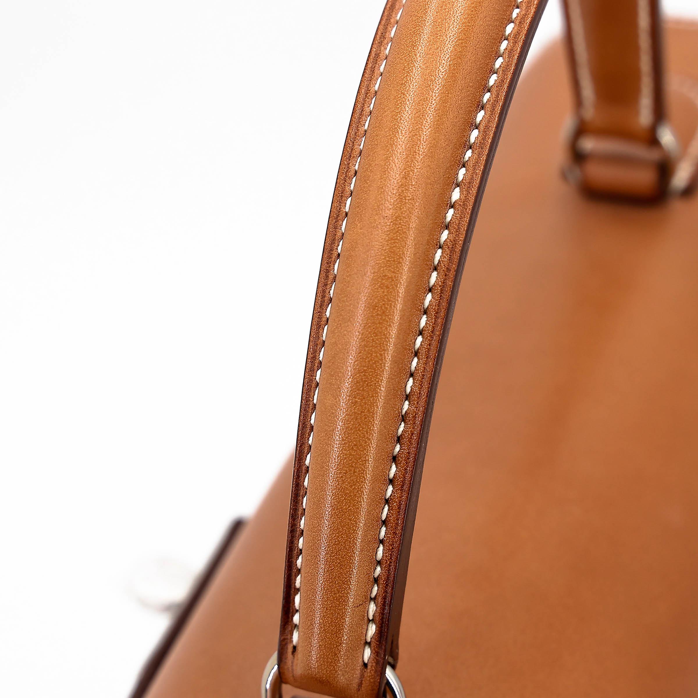 Very Good ( Rank A) HERMÈS Kelly 35 Picnic Fauve (34) Barenia Osier Wicker Palladium hardware Square O (2011) - 6