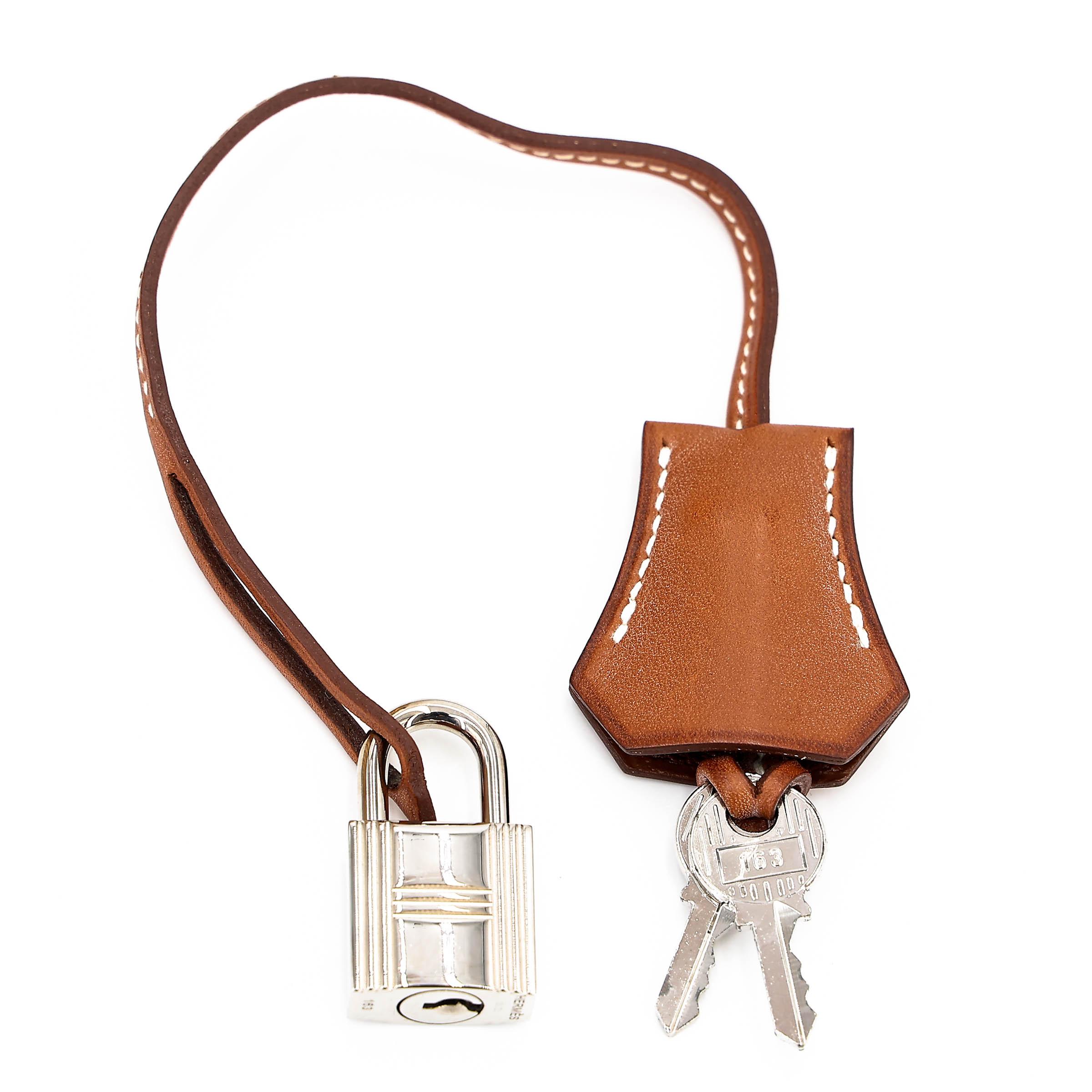 Very Good ( Rank A) HERMÈS Kelly 35 Picnic Fauve (34) Barenia Osier Wicker Palladium hardware Square O (2011) - 45