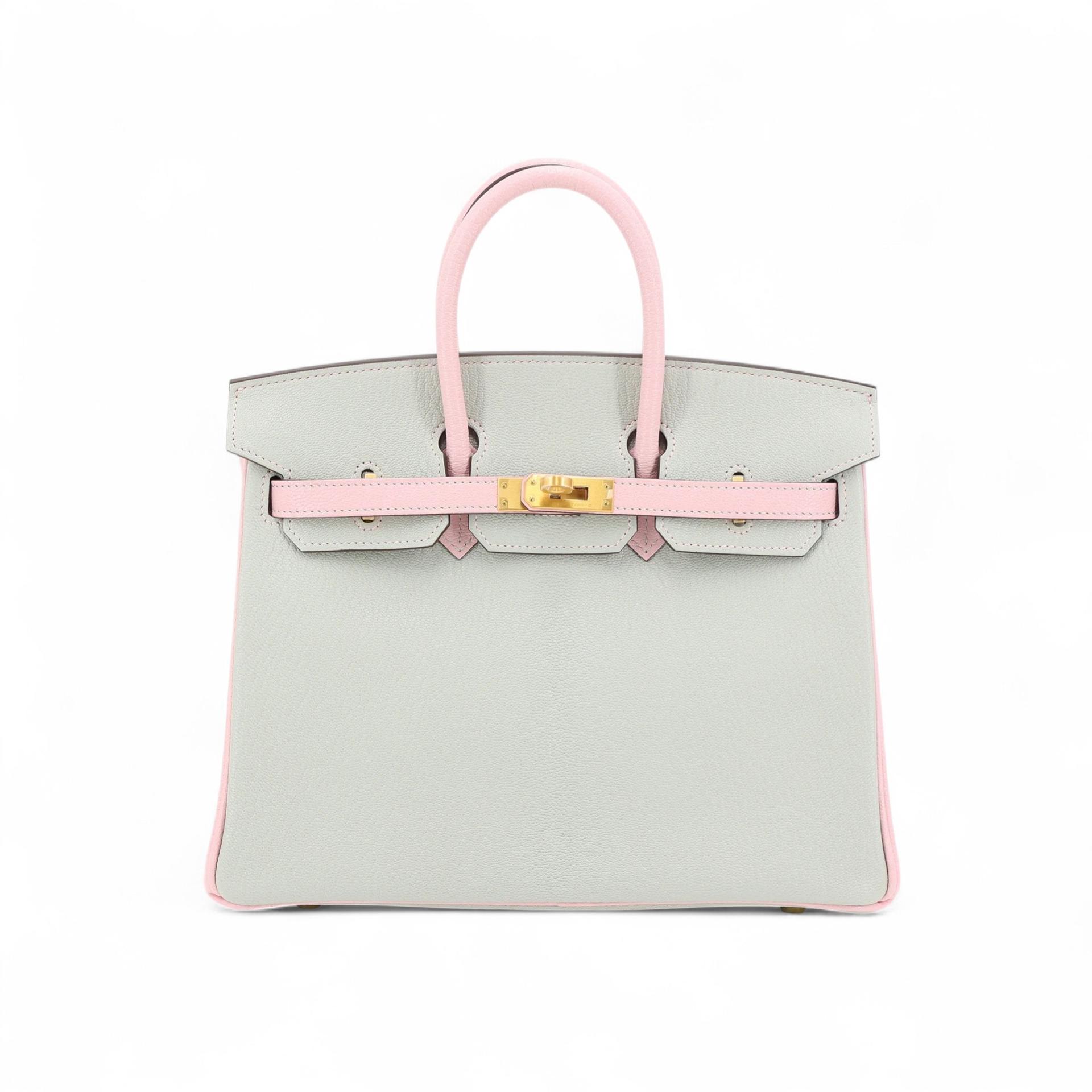 Birkin 25 Rose Sakura (3Q) Gris Perle (80) - GINZA XIAOMA | Hermès