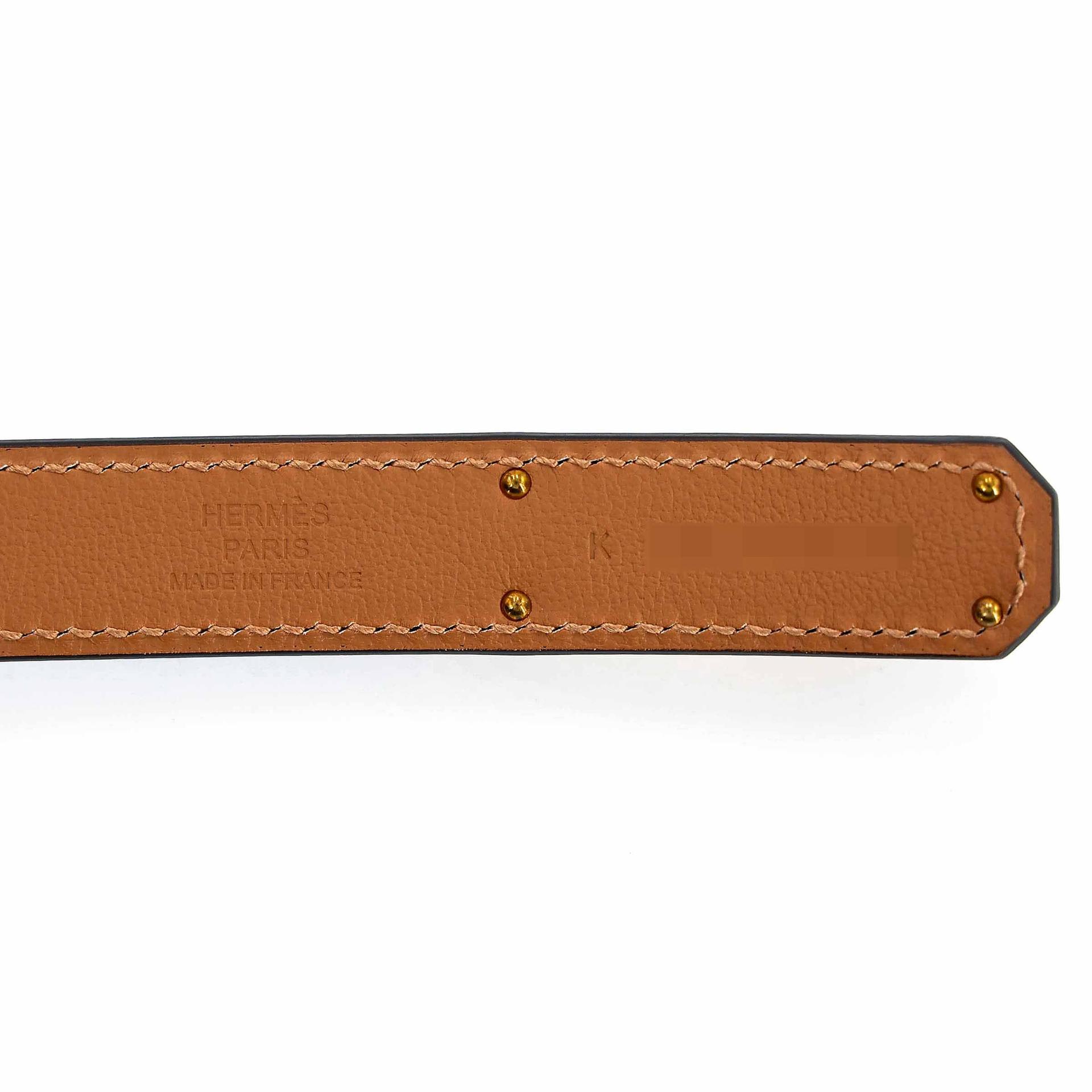 ランク N 新品 HERMÈS エルメス ケリーベルト エトゥープ (18) エプソン ゴールド金具 K刻印 (2025) - 7