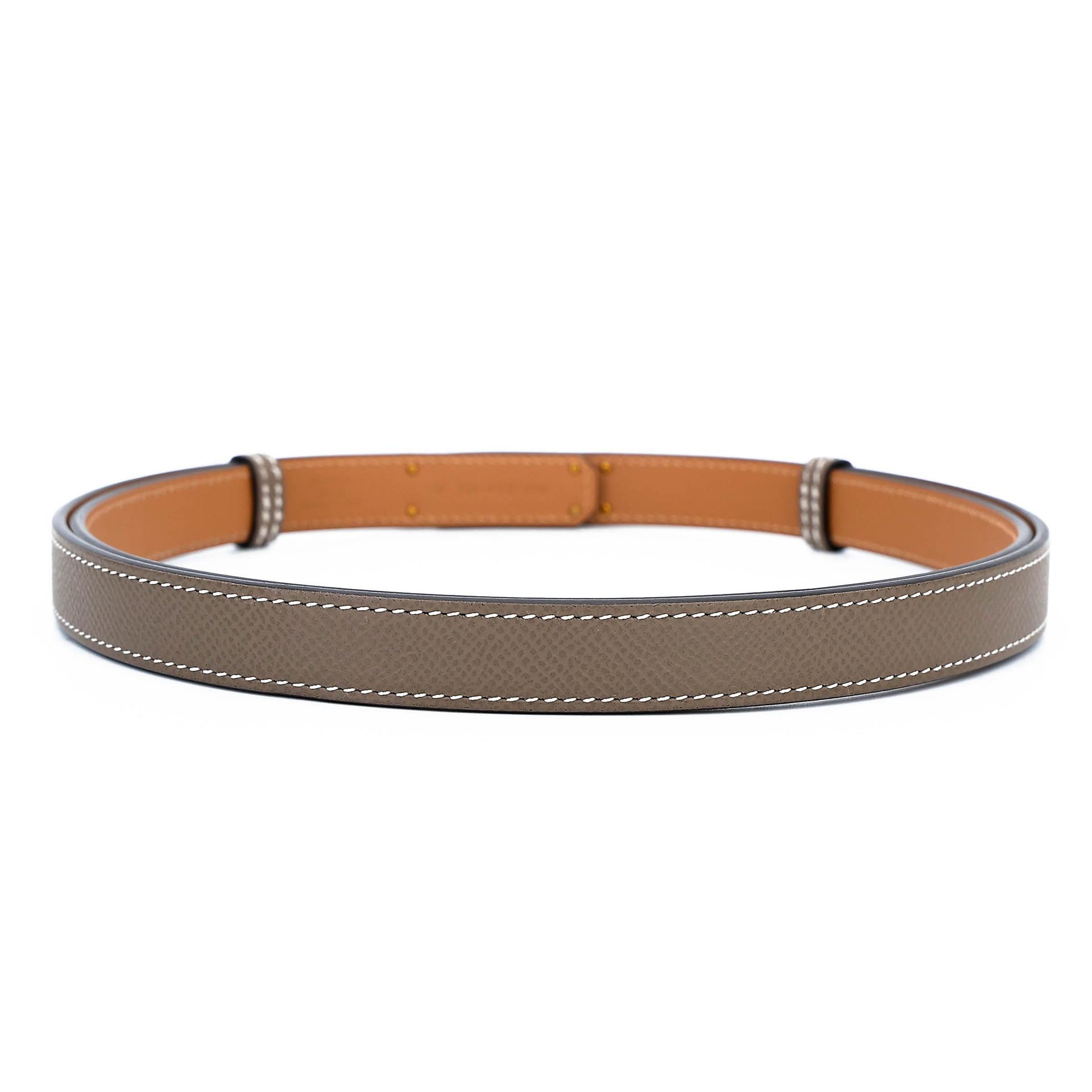 ランク N 新品 HERMÈS エルメス ケリーベルト エトゥープ (18) エプソン ゴールド金具 K刻印 (2025) - 4