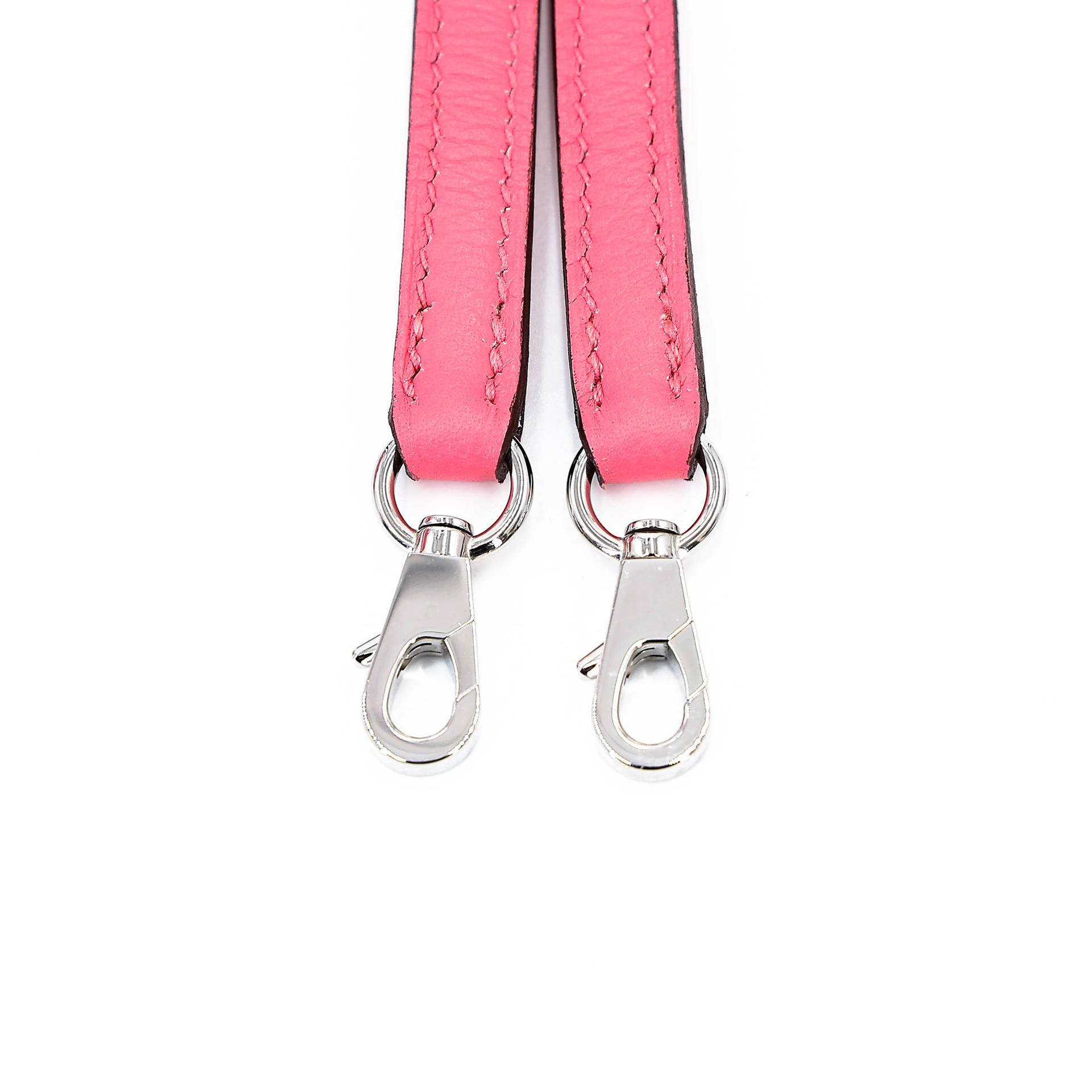 未使用保存品 HERMÈS 愛馬仕 Mini Bolide 1923 8W 唇膏粉 Rose Azalee Evercolor皮 銀扣 B刻 2023年 - 17