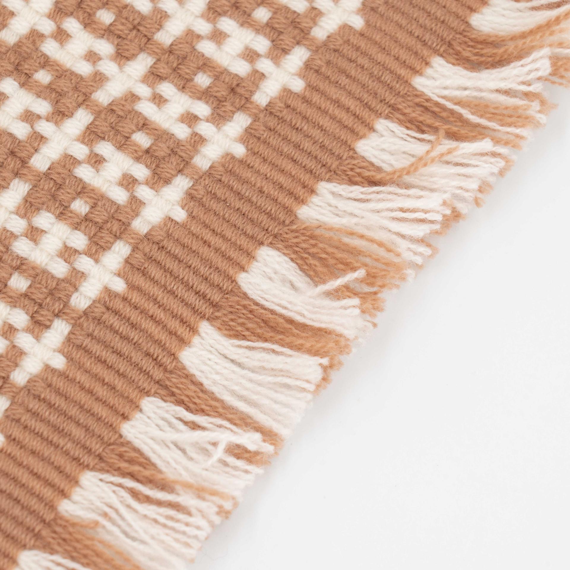 Brand New ( Rank N ) HERMÈS Graphique H scarf Brown Cashmere - 6