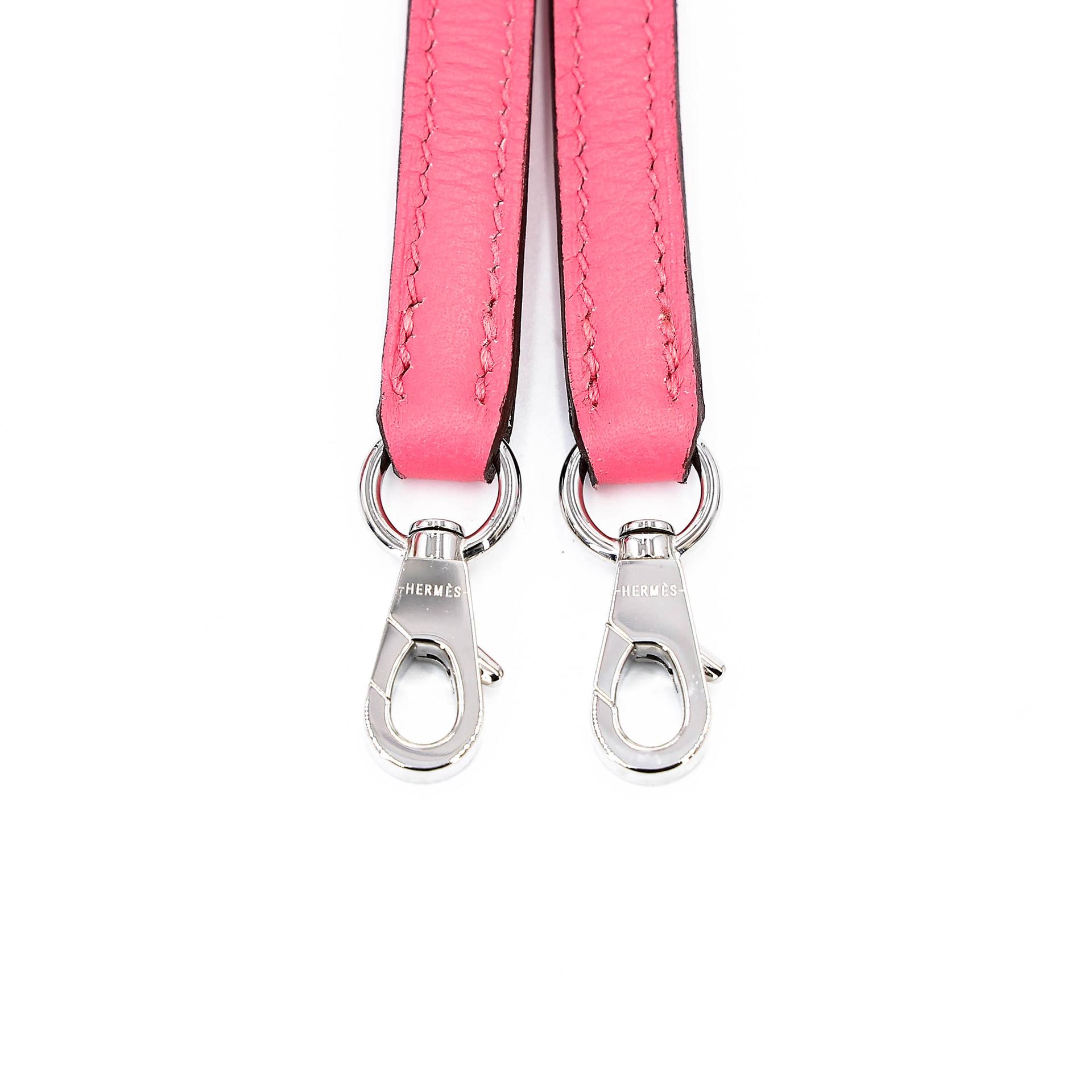 未使用保存品 HERMÈS 愛馬仕 Mini Bolide 1923 8W 唇膏粉 Rose Azalee Evercolor皮 銀扣 B刻 2023年 - 16