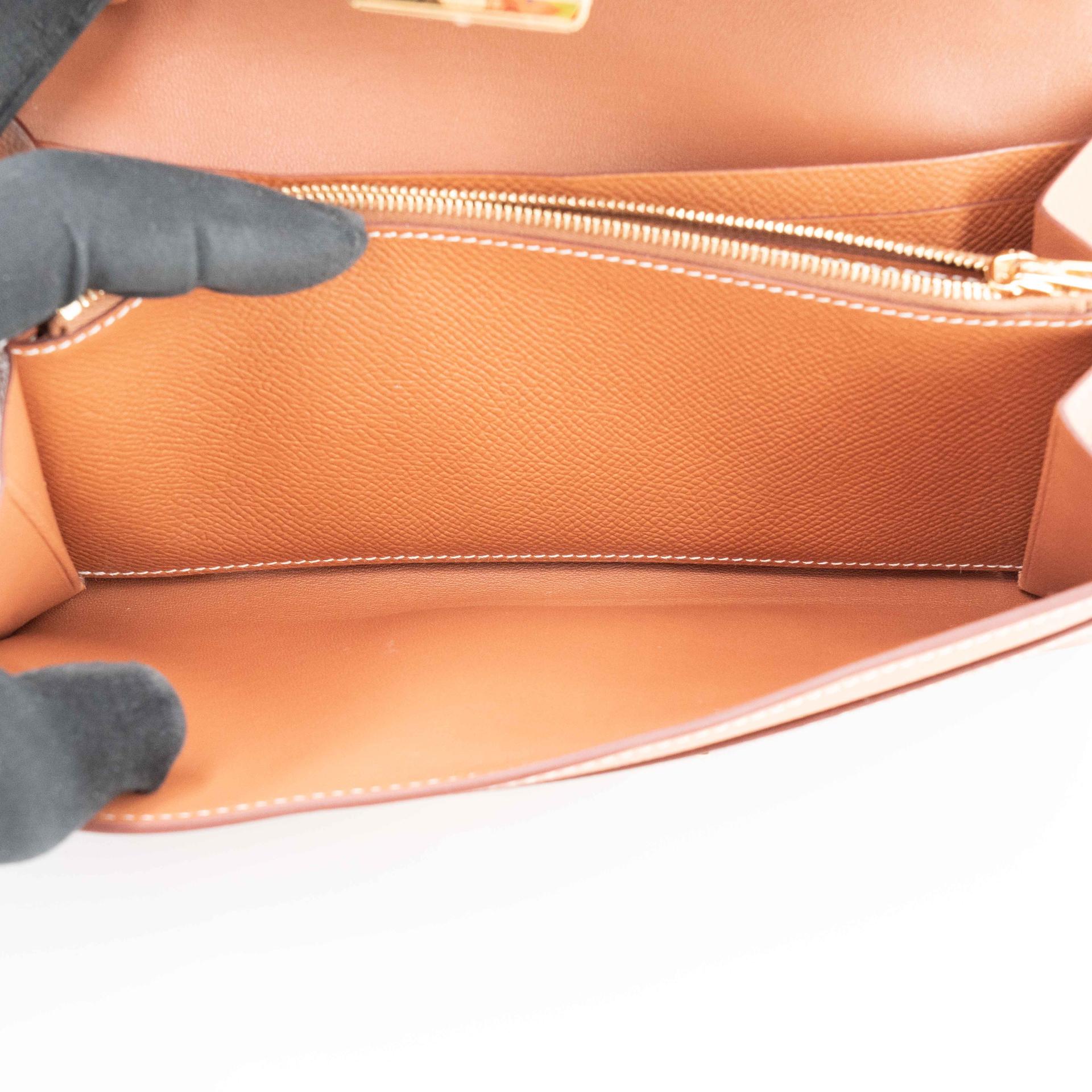 A美品 HERMÈS 爱马仕 Constance To Go 37 金棕色 Gold Epsom皮 金扣 W刻 2024年 - 21