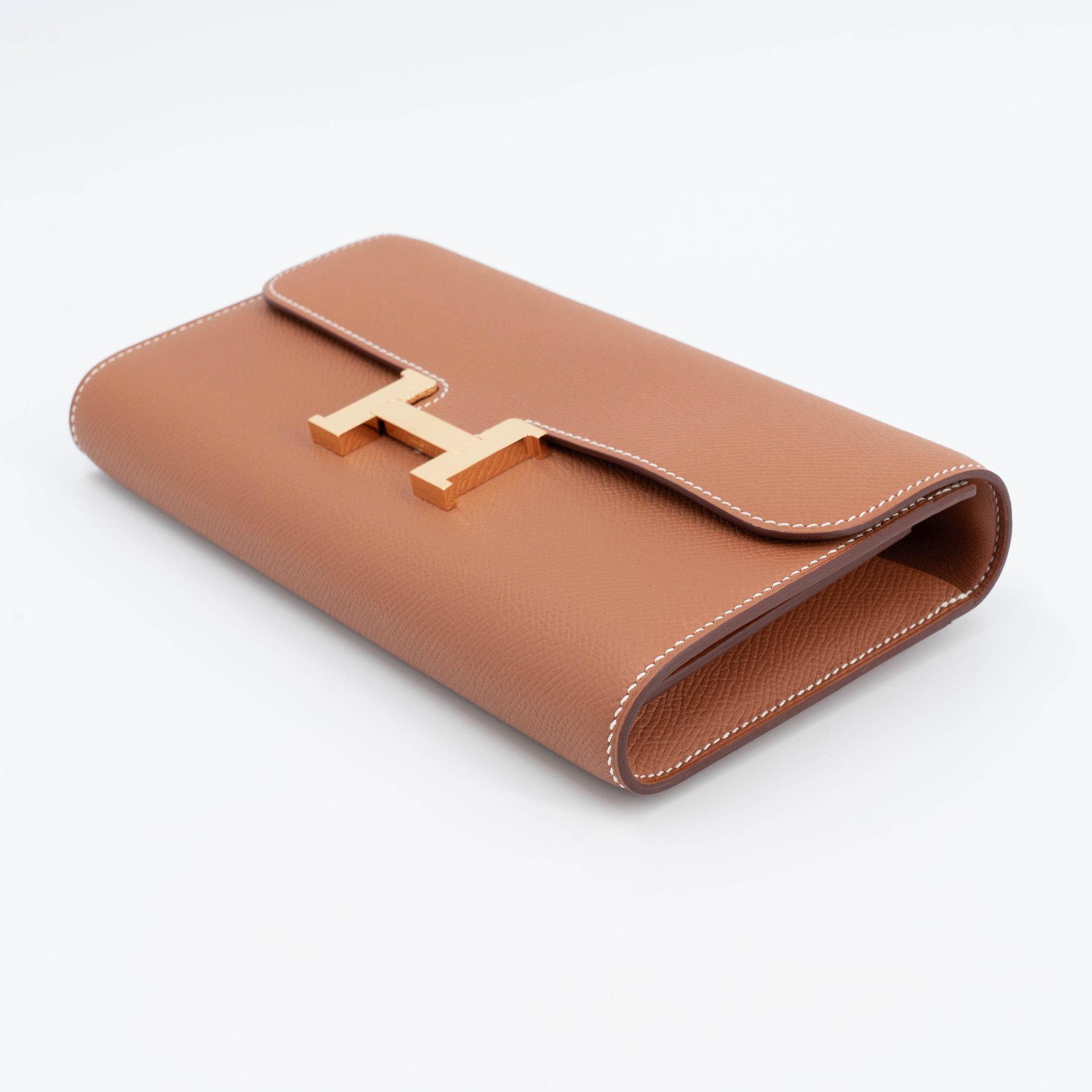 A美品 HERMÈS 爱马仕 Constance To Go 37 金棕色 Gold Epsom皮 金扣 W刻 2024年 - 7