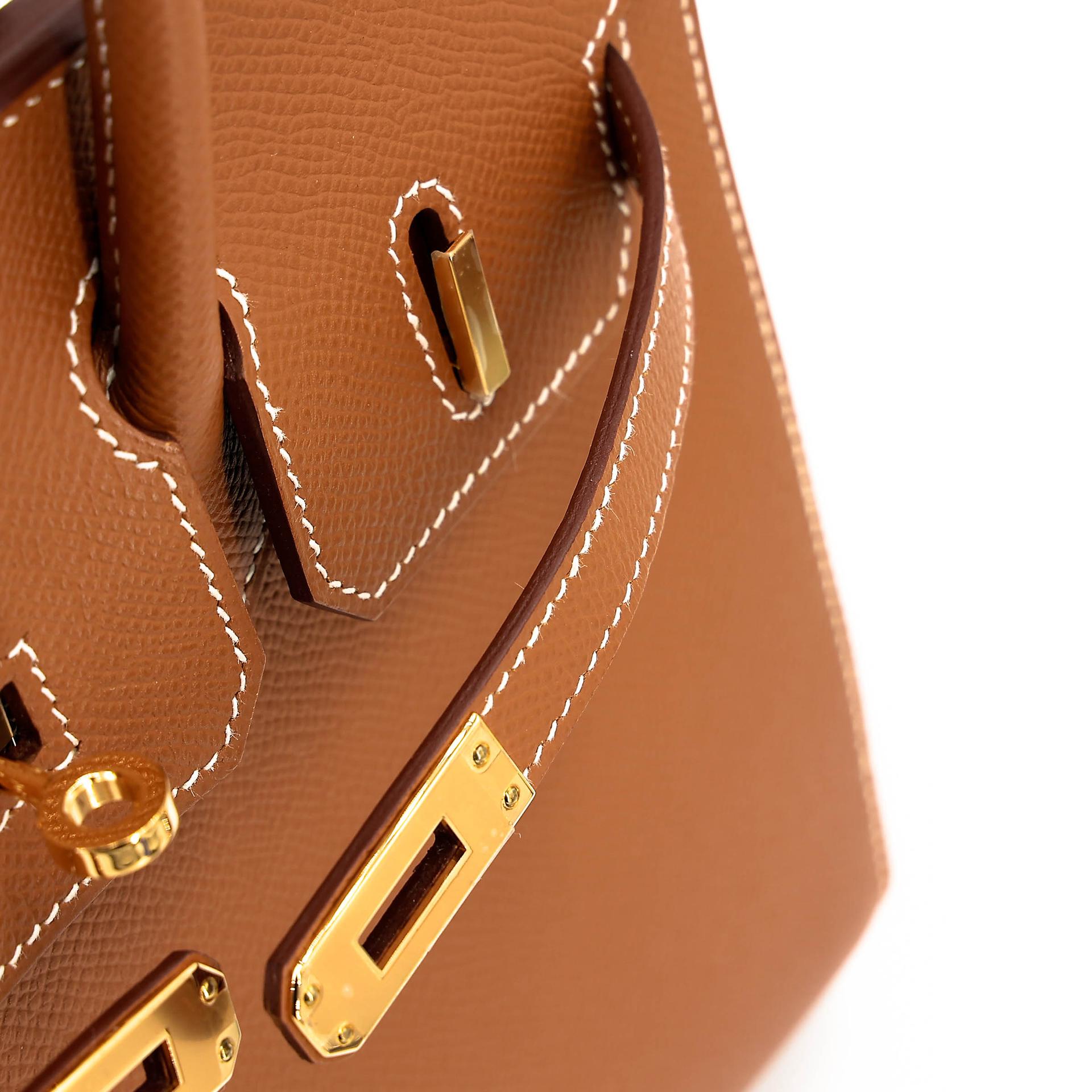 ランク SA HERMÈS エルメス バーキン25 セリエ ゴールド (37) エプソン ゴールド金具 Z刻印 (2021) - 9