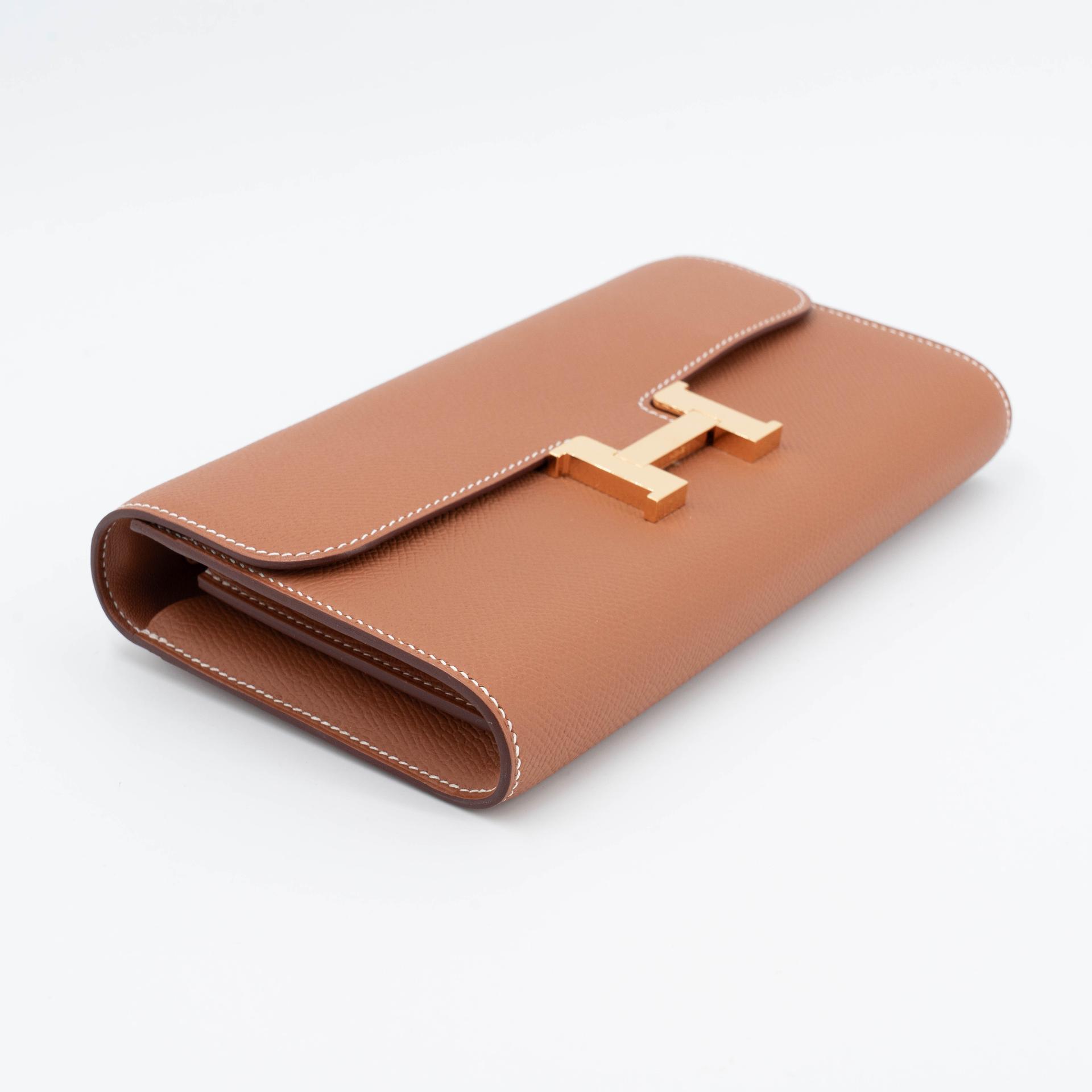 A美品 HERMÈS 爱马仕 Constance To Go 37 金棕色 Gold Epsom皮 金扣 W刻 2024年 - 6