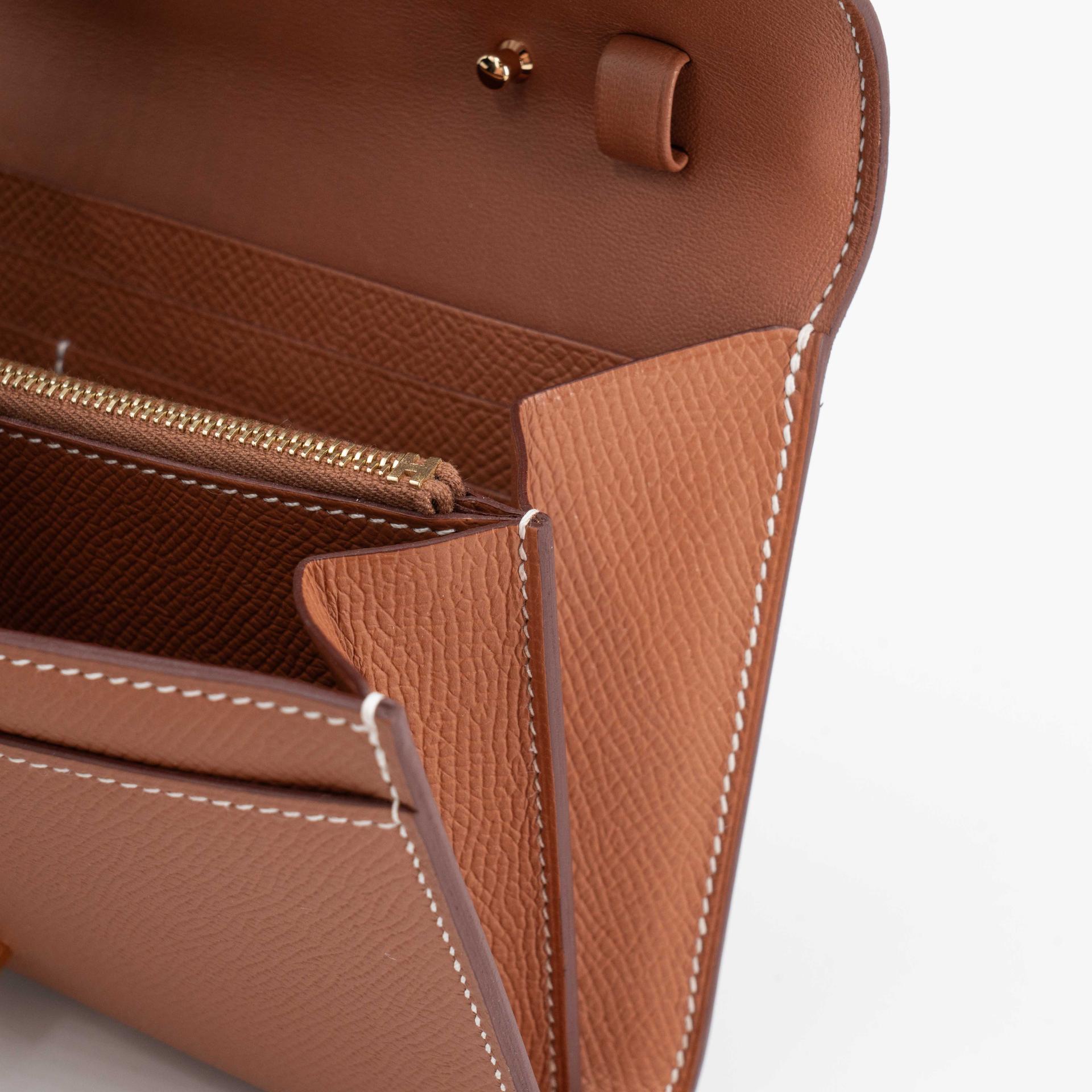 A美品 HERMÈS 爱马仕 Constance To Go 37 金棕色 Gold Epsom皮 金扣 W刻 2024年 - 12