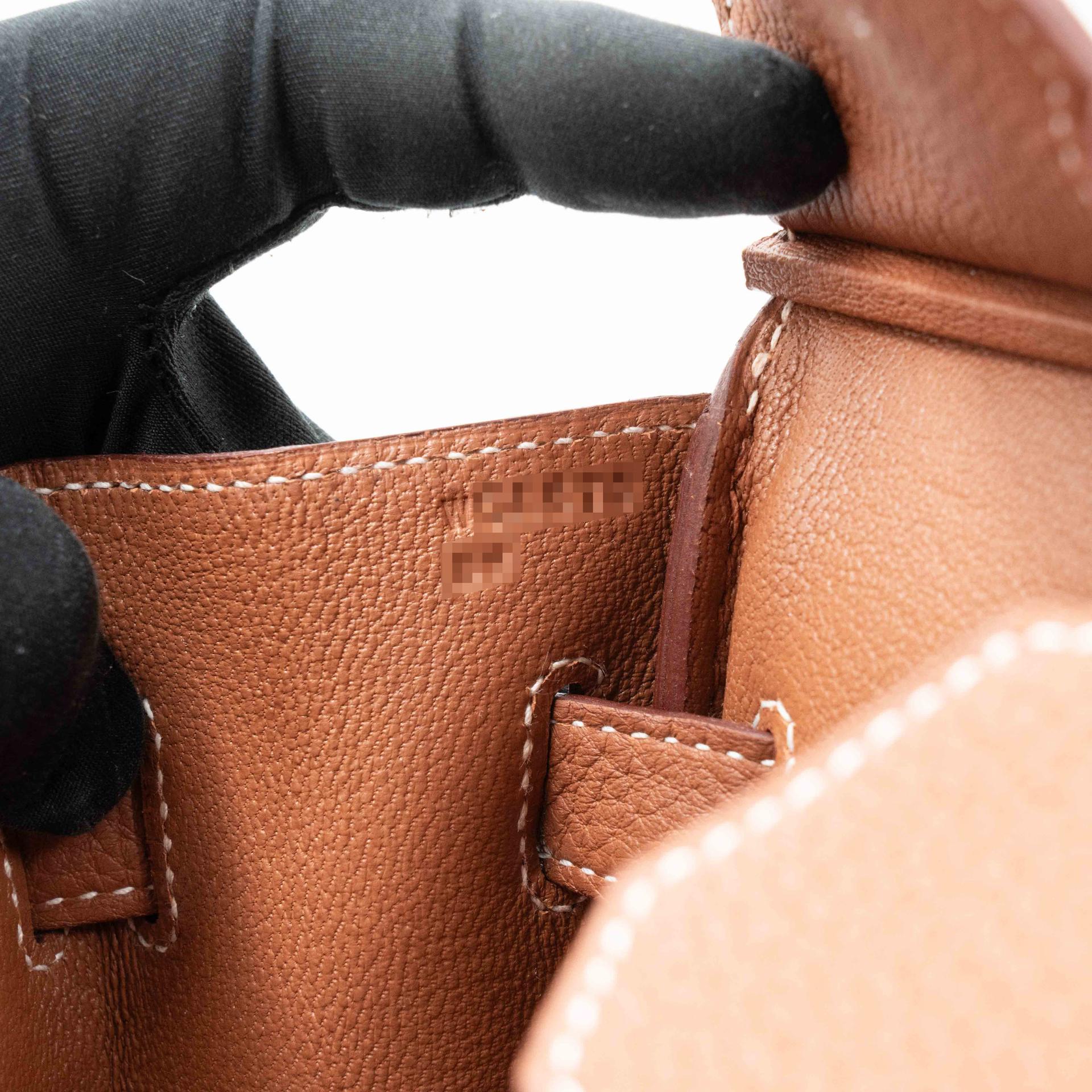 ランク SA HERMÈS エルメス バーキン30 ゴールド (37) トゴ シルバー金具 W刻印 (2024) - 17