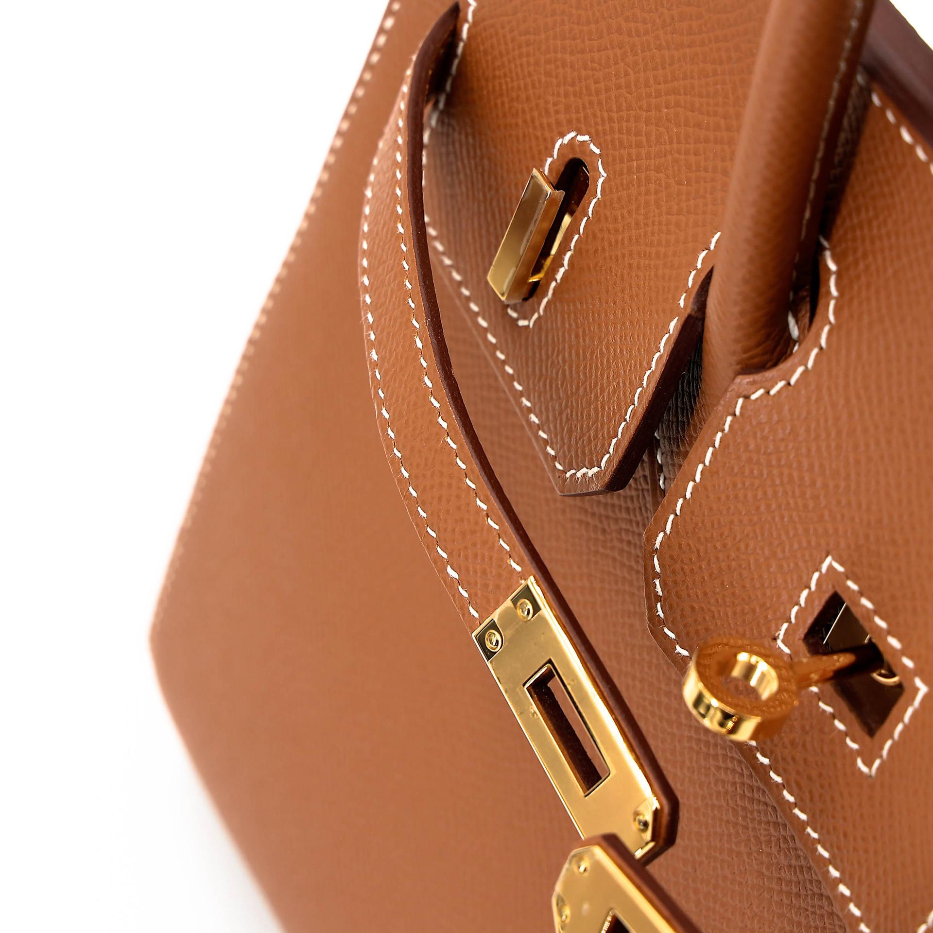 ランク SA HERMÈS エルメス バーキン25 セリエ ゴールド (37) エプソン ゴールド金具 Z刻印 (2021) - 10