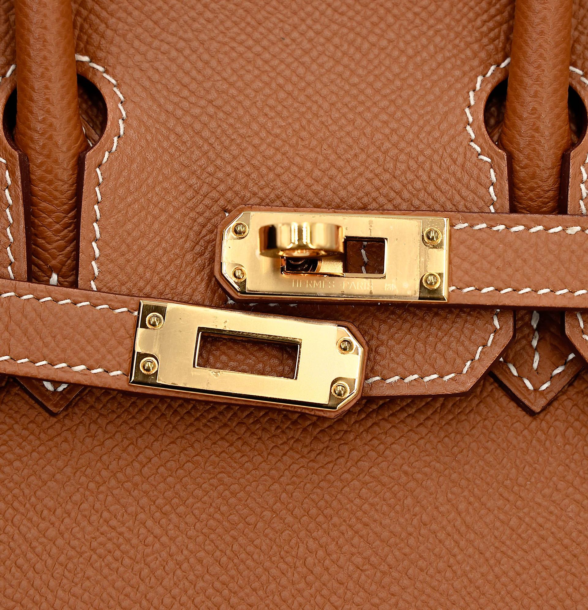ランク SA HERMÈS エルメス バーキン25 セリエ ゴールド (37) エプソン ゴールド金具 Z刻印 (2021) - 11