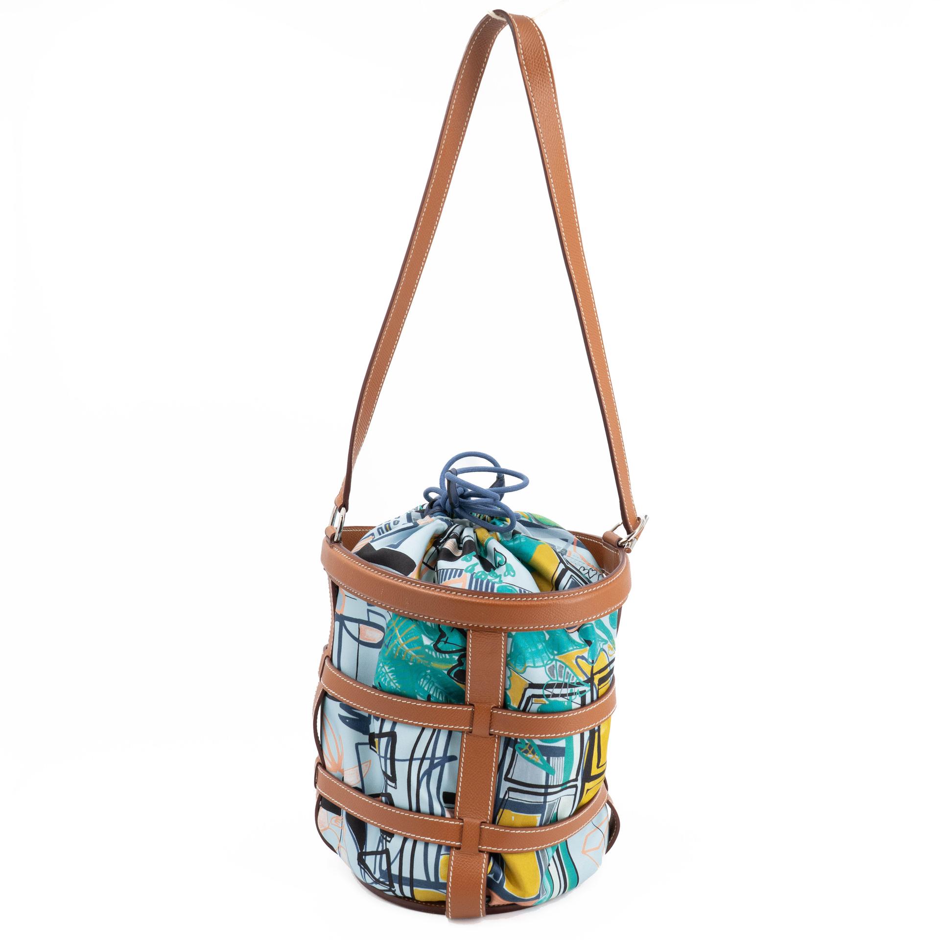Very Good ( Rank A) HERMÈS Musardine Bucket bag Gold (37) Epsom silk Palladium hardware X (2016) - 1