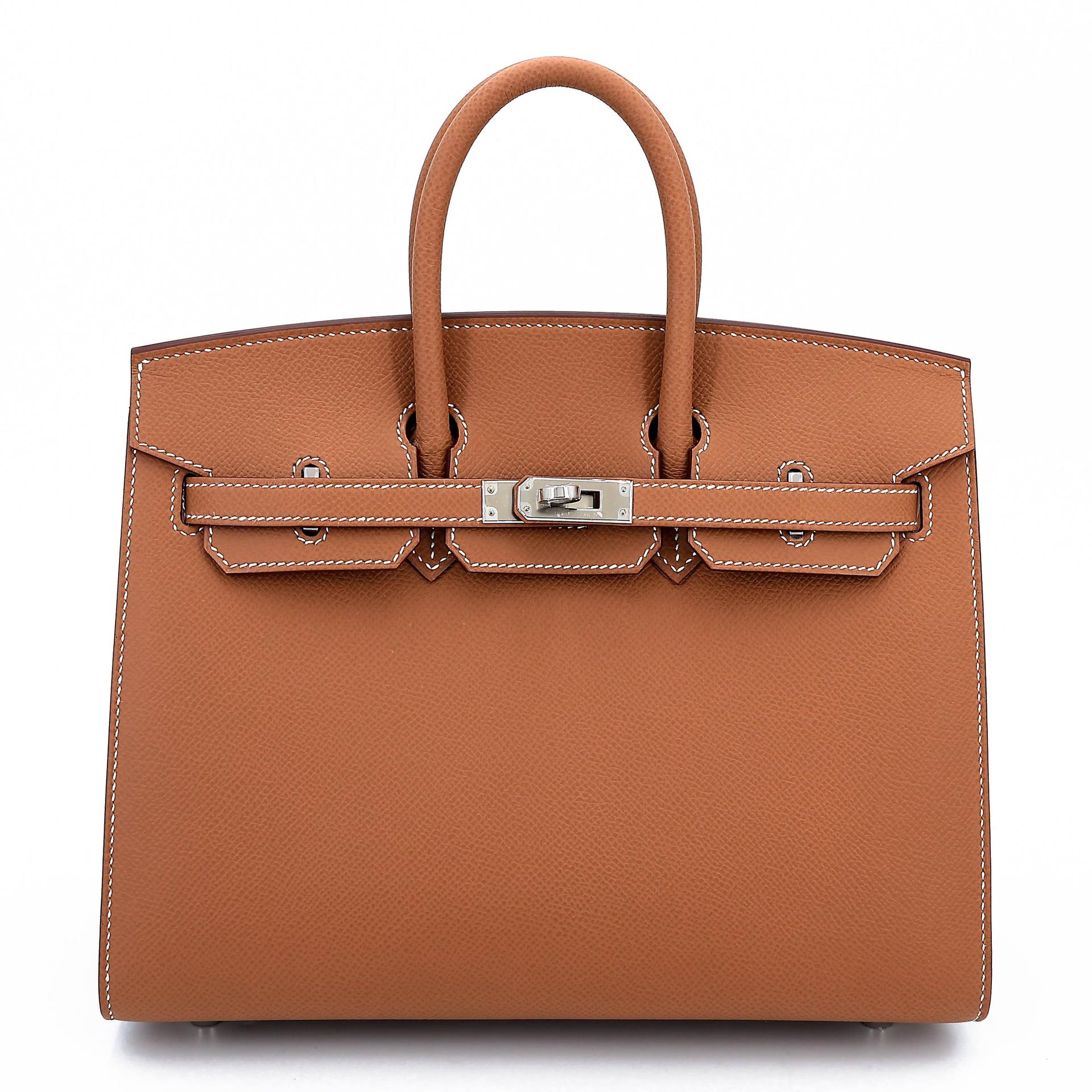 Unused ( Rank NS ) HERMÈS Birkin 25 Sellier Gold (37) Epsom Palladium hardware W (2024) - 1