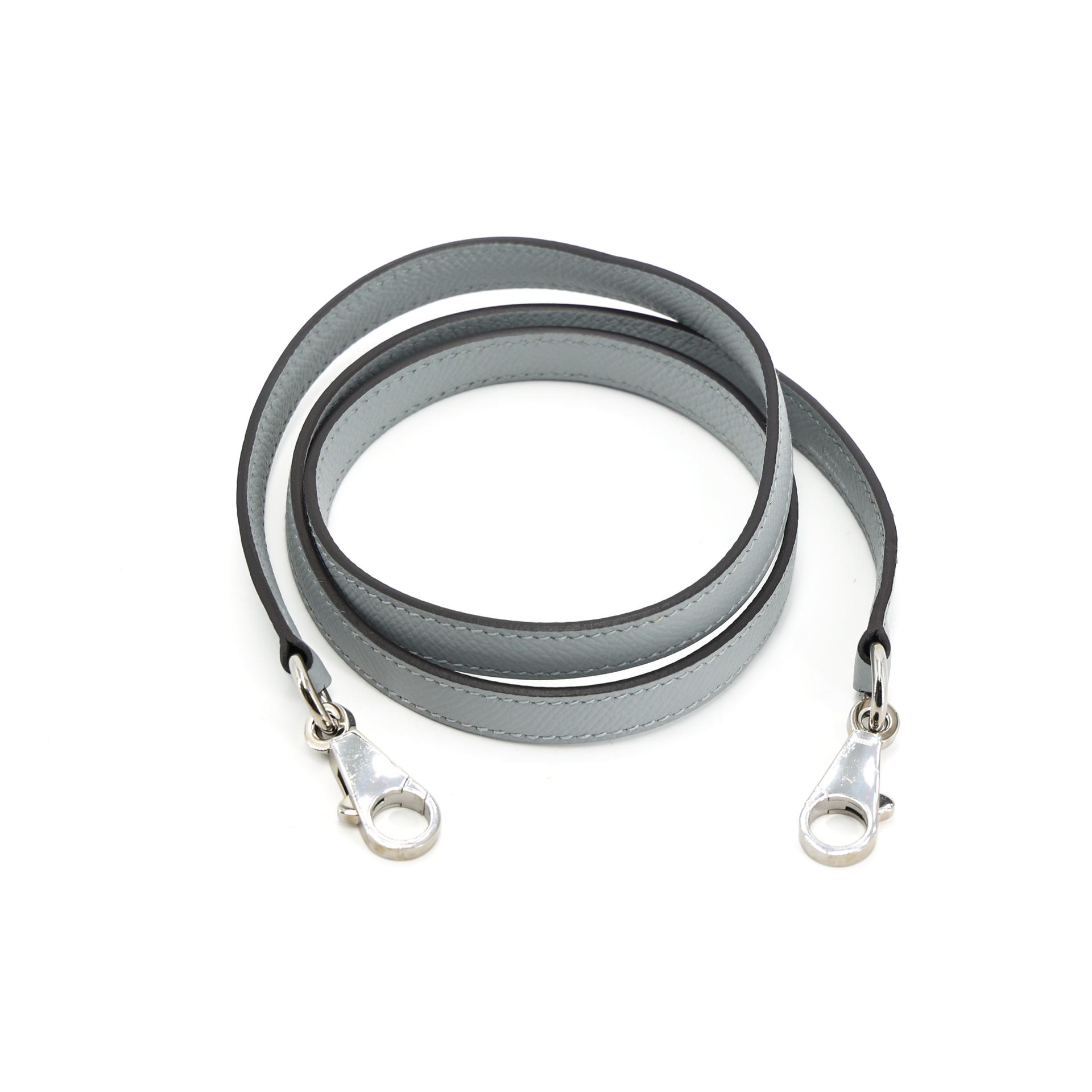 Excellent ( Rank SA ) HERMÈS Bolide 27 Bleu Glacier (8U) Epsom Palladium hardware T (2015) - 12