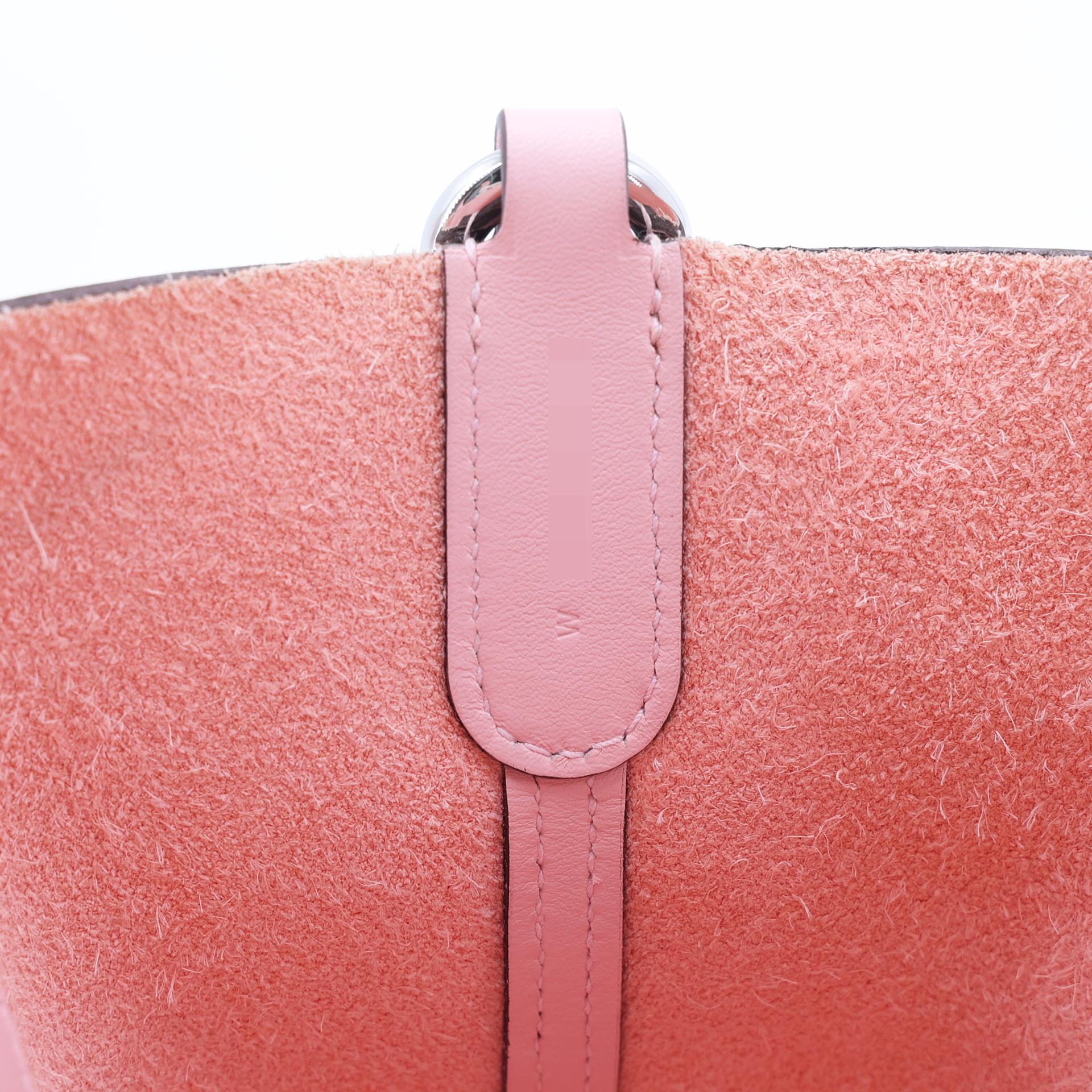 ランク SA HERMÈS エルメス インザループPM ローズサクラ (3Q) トリヨン シルバー金具 W刻印 (2024) - 13