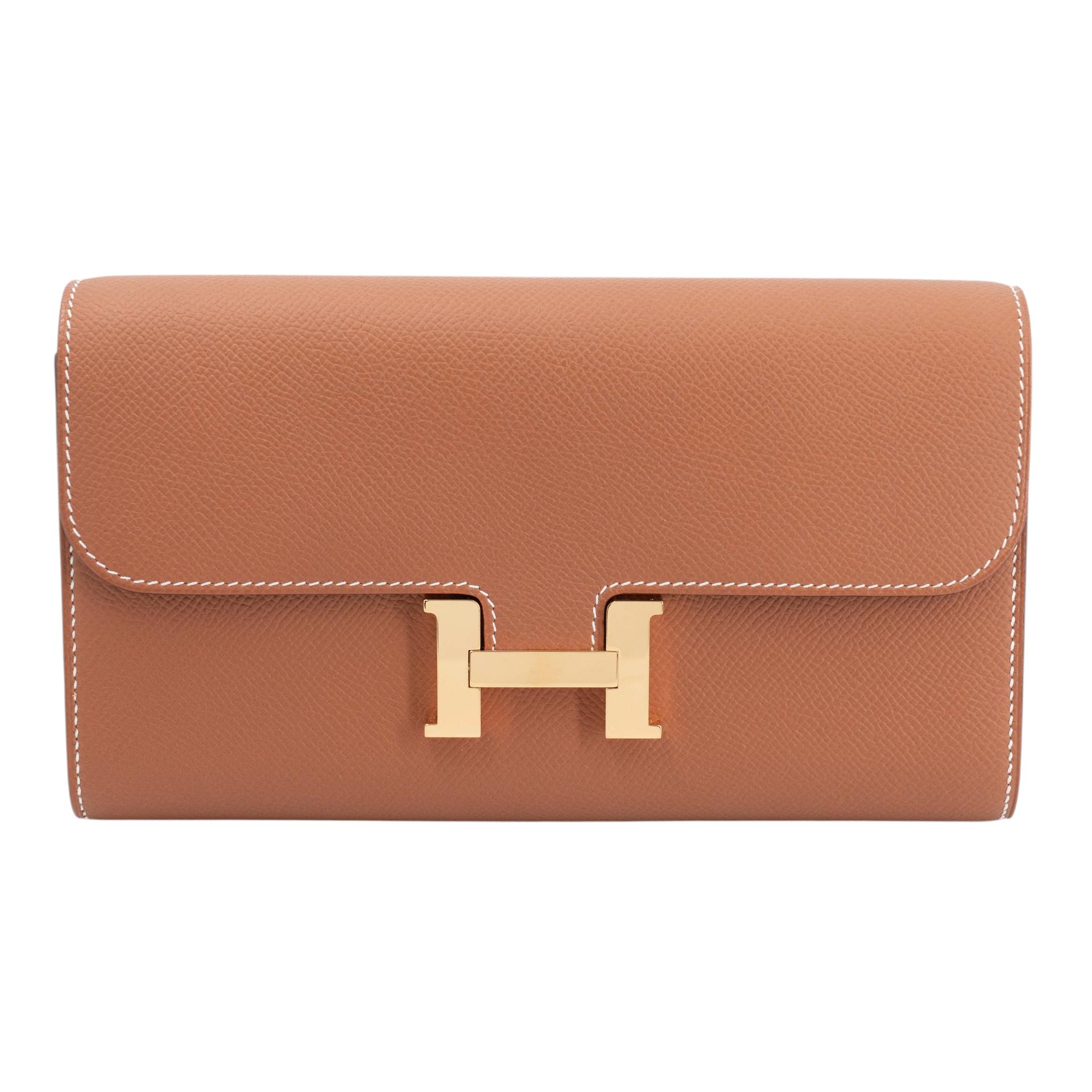 A美品 HERMÈS 爱马仕 Constance To Go 37 金棕色 Gold Epsom皮 金扣 W刻 2024年 - 1