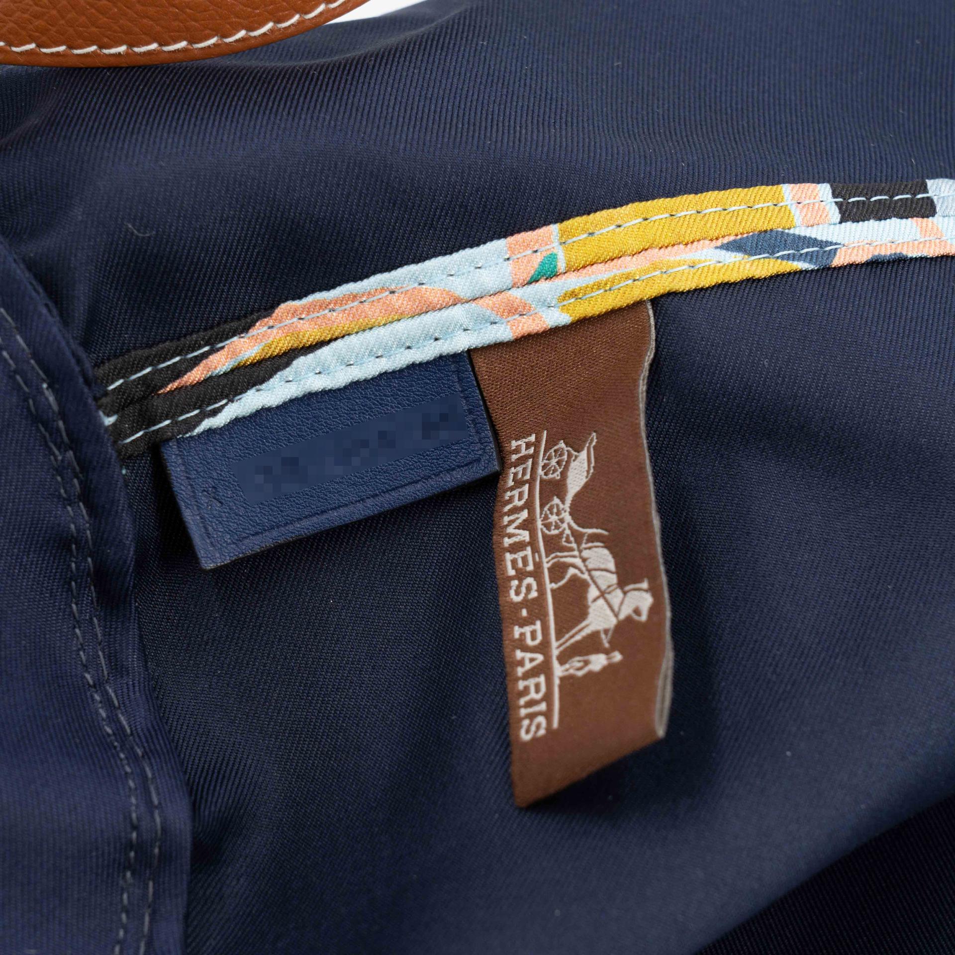 Very Good ( Rank A) HERMÈS Musardine Bucket bag Gold (37) Epsom silk Palladium hardware X (2016) - 13