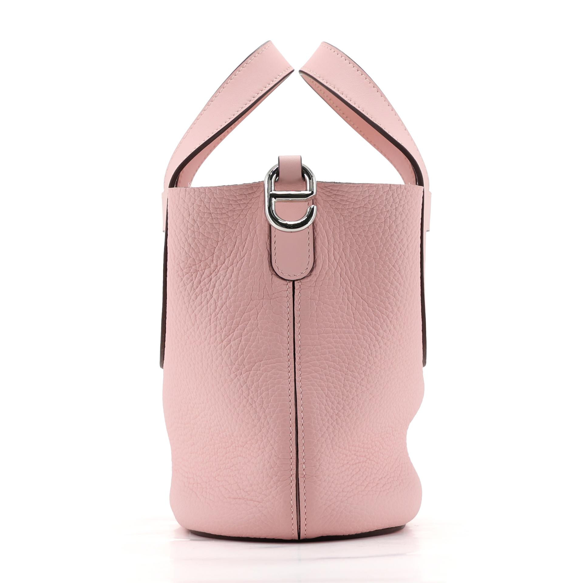 ランク SA HERMÈS エルメス インザループPM ローズサクラ (3Q) トリヨン シルバー金具 W刻印 (2024) - 4