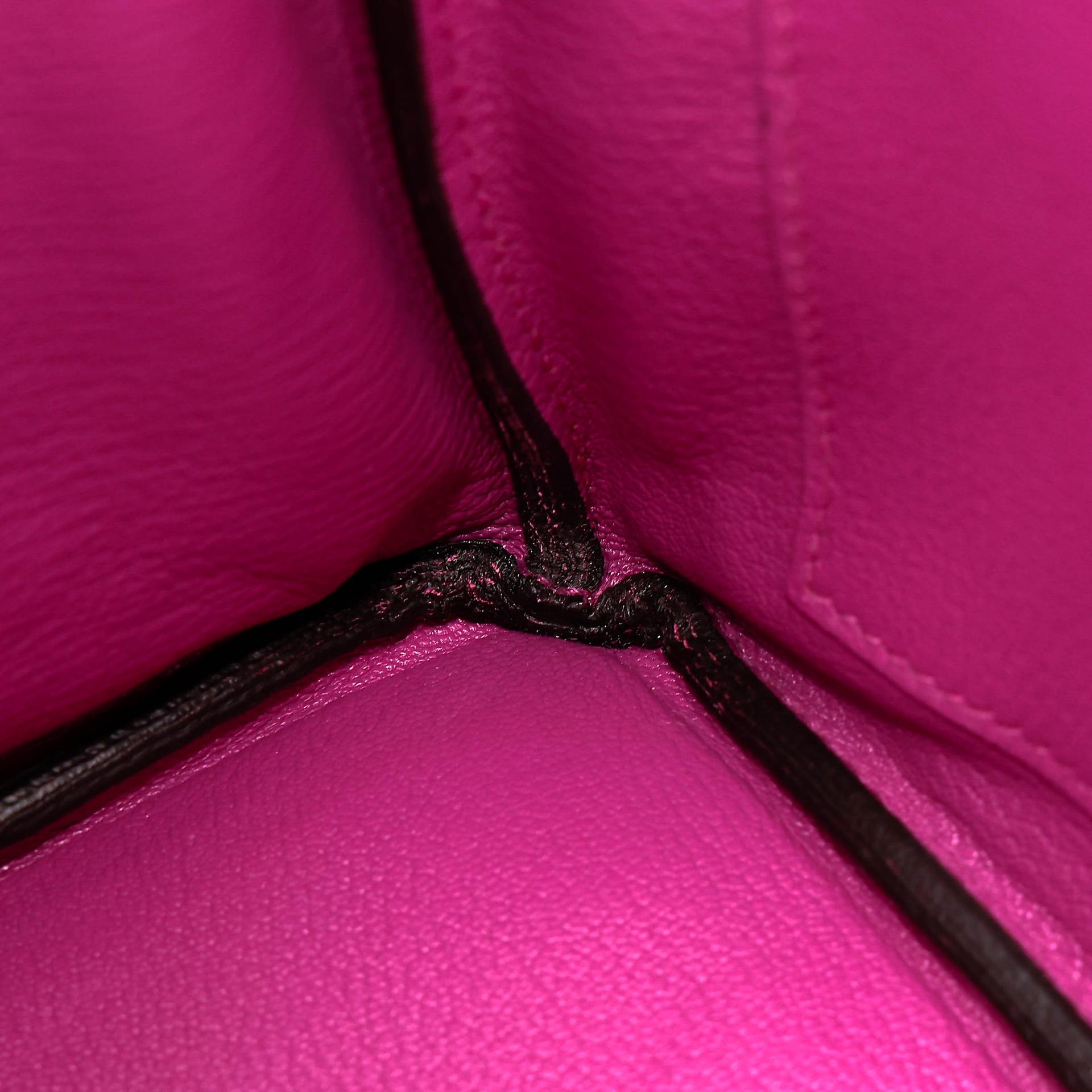 Very Good ( Rank A) HERMÈS Birkin 25 Rose Purple (L3) Togo Palladium hardware C (2018) - 23