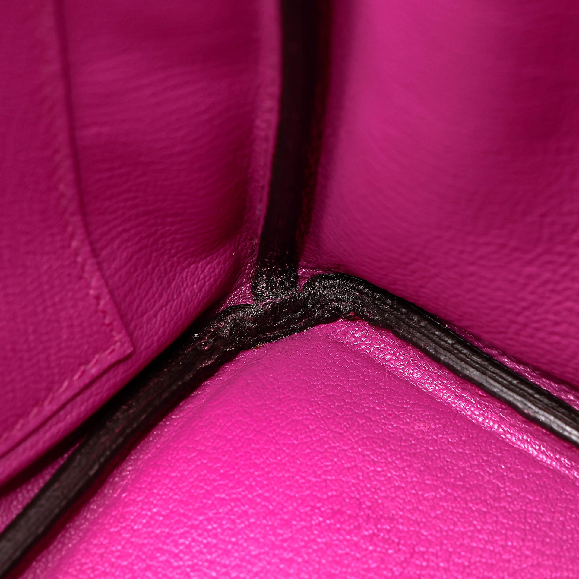 Very Good ( Rank A) HERMÈS Birkin 25 Rose Purple (L3) Togo Palladium hardware C (2018) - 24