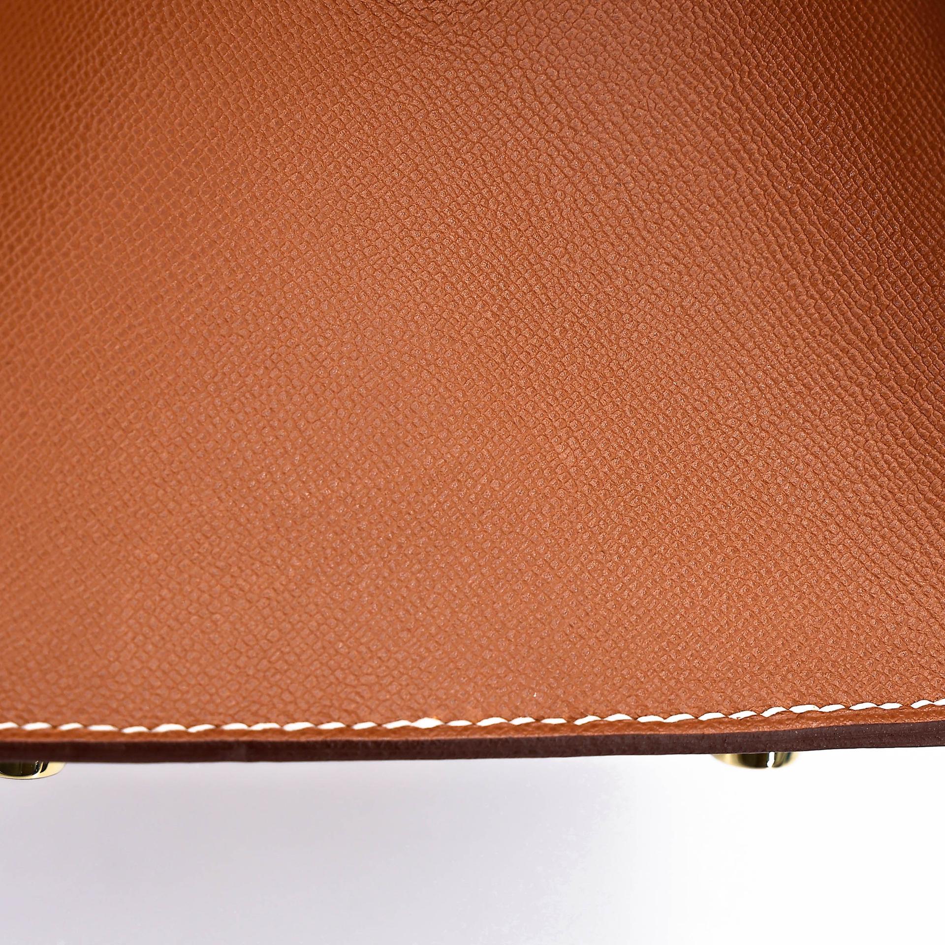 SA超美品 HERMÈS 愛馬仕 Birkin 25 外縫 37 金棕色 Gold Madame皮 金扣 Z刻 2021年 - 12